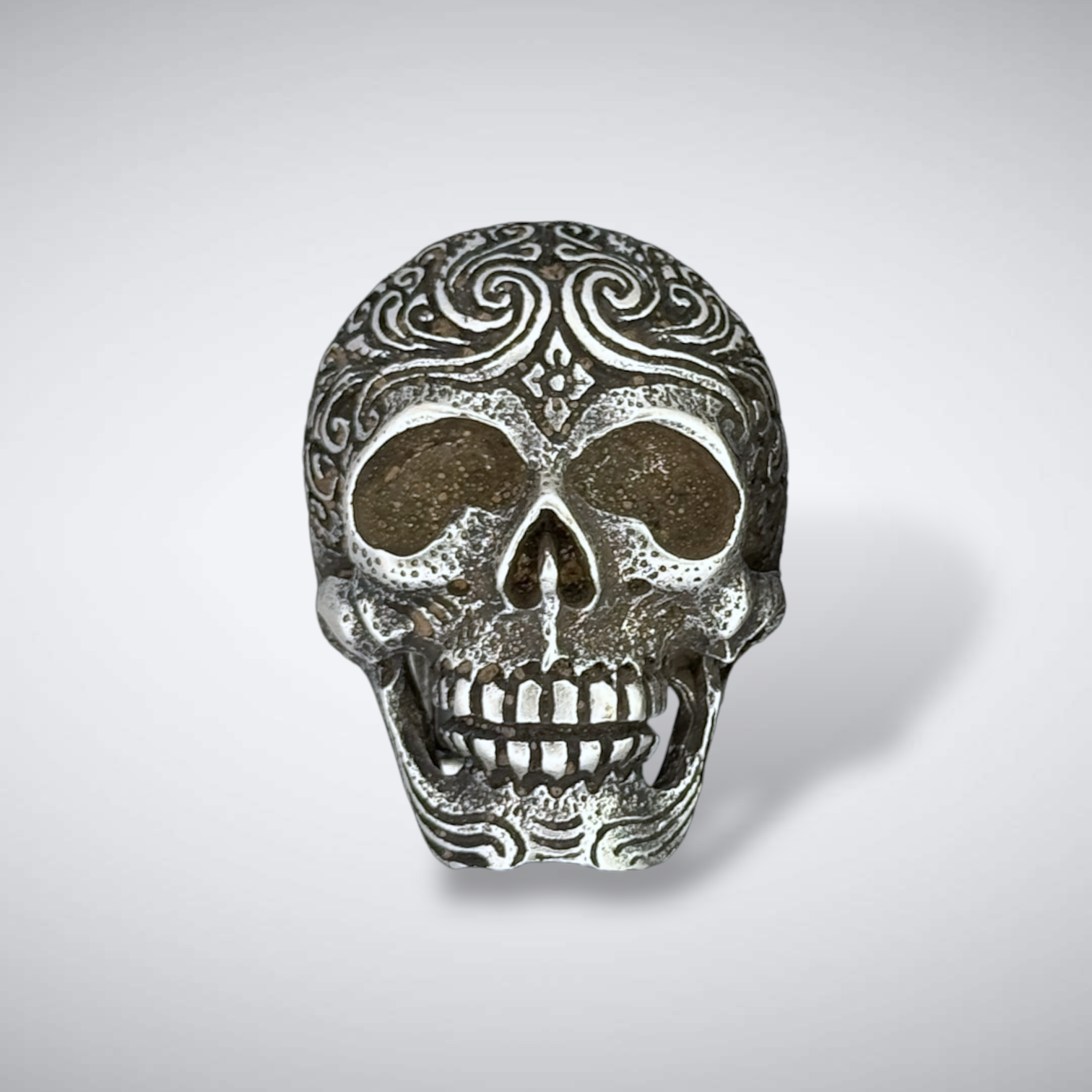 Silver Skull Buckle Fits 38-40mm Belts