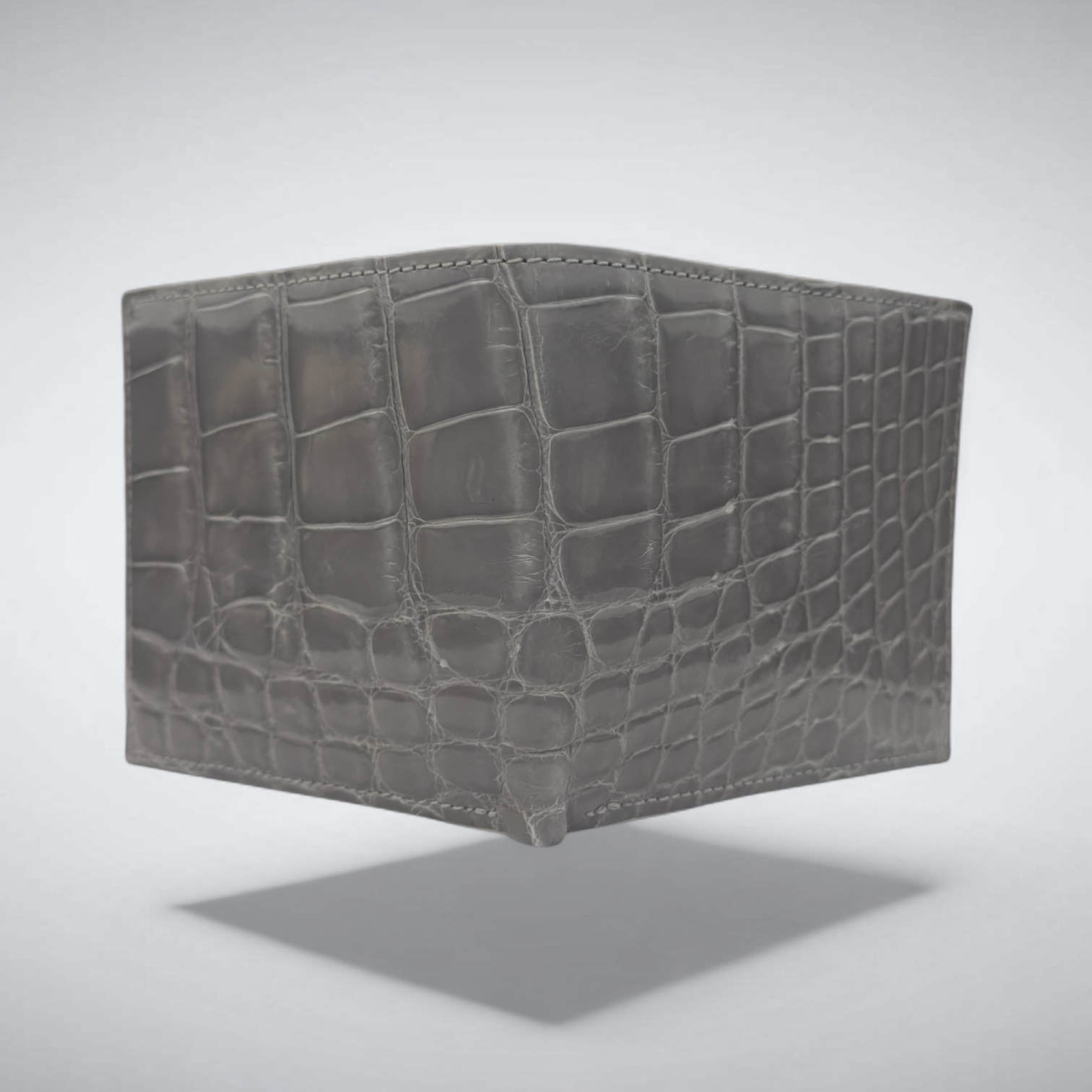 Aspen – Glacier Grey Alligator Wallet