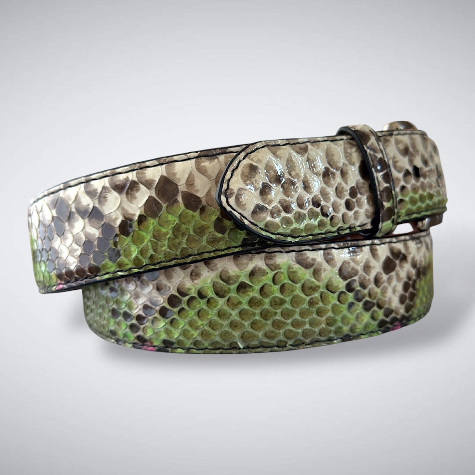 Augusta After Dark Python Belt – Cut to Fit | Jacob Hill Cut A