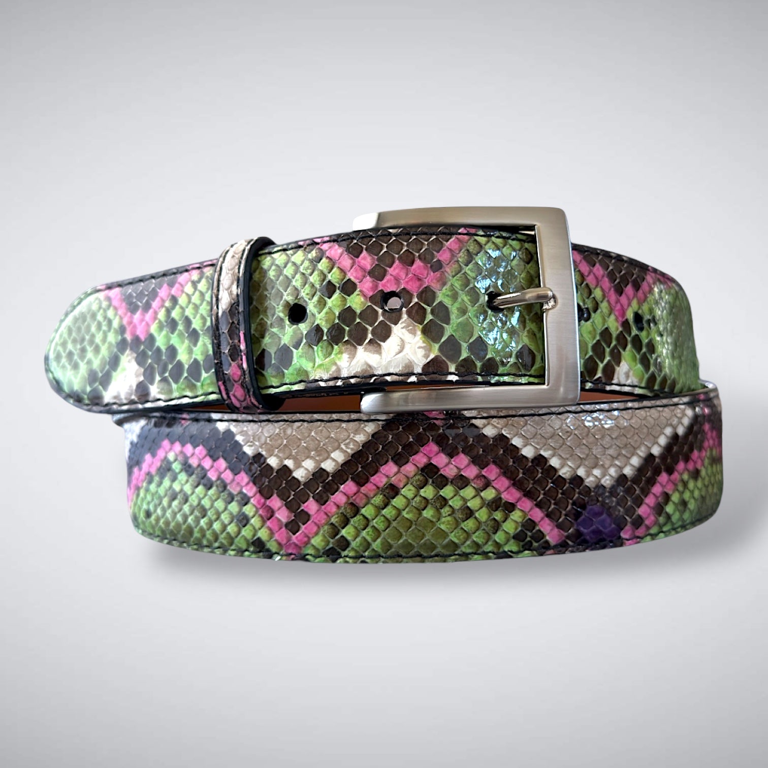 Augusta After Dark Python Belt – Cut to Fit | Jacob Hill Cut D