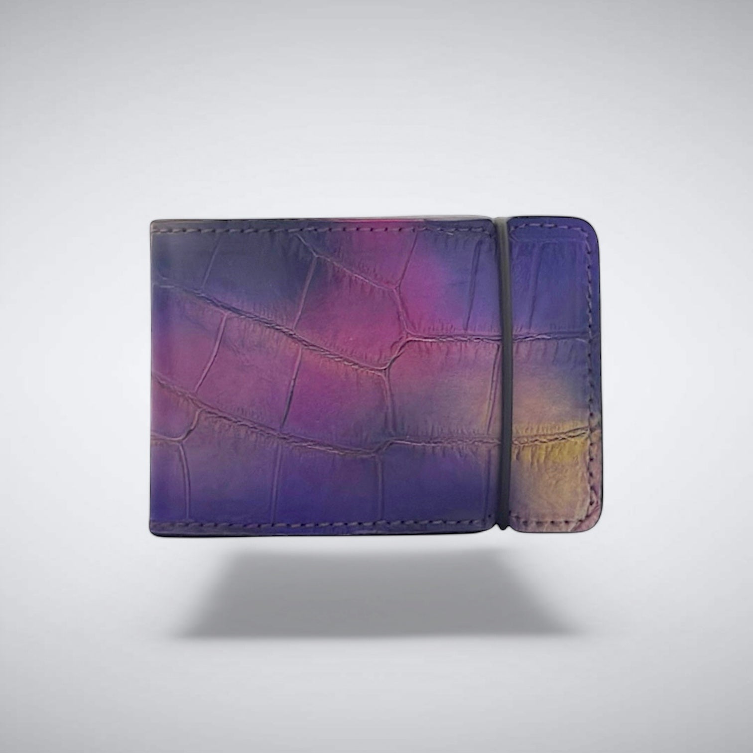 Alligator Cash Cover: Aurora Vice with Hand Dyed Chèvre Liner
