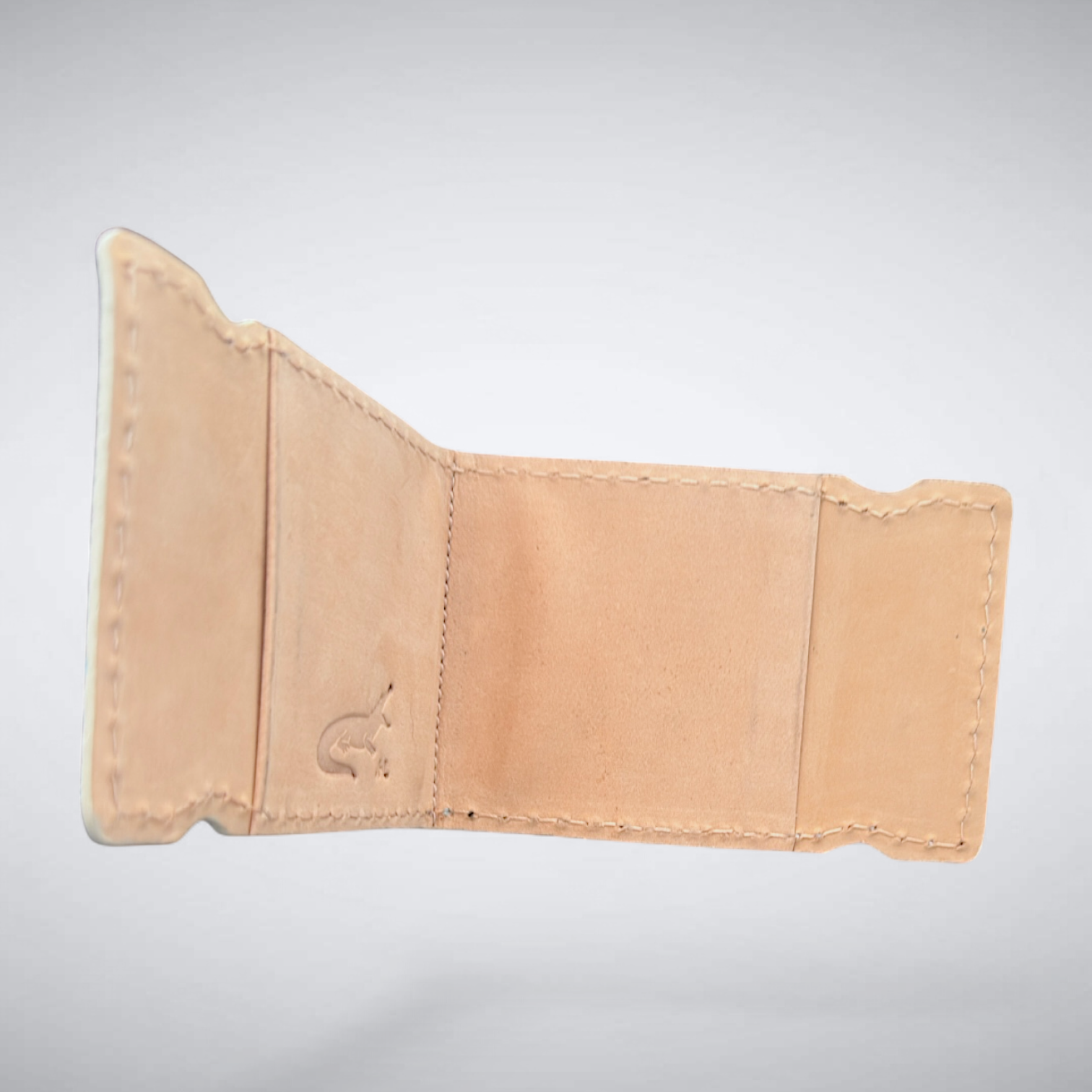 Biscayne Cash Cover – Blue Crocodile with White Stitch