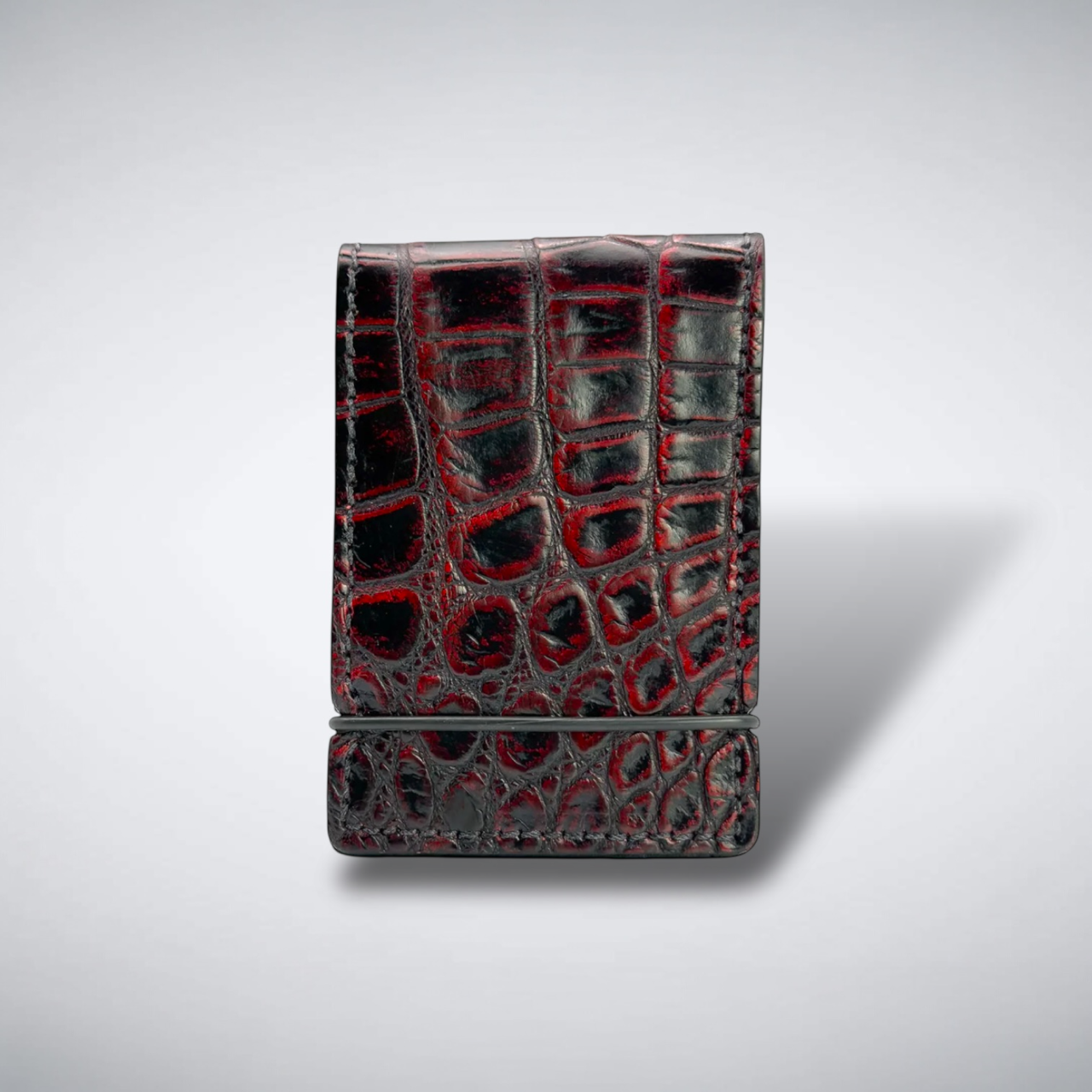 The Snead Cash Cover — Matte Black Cherry Alligator