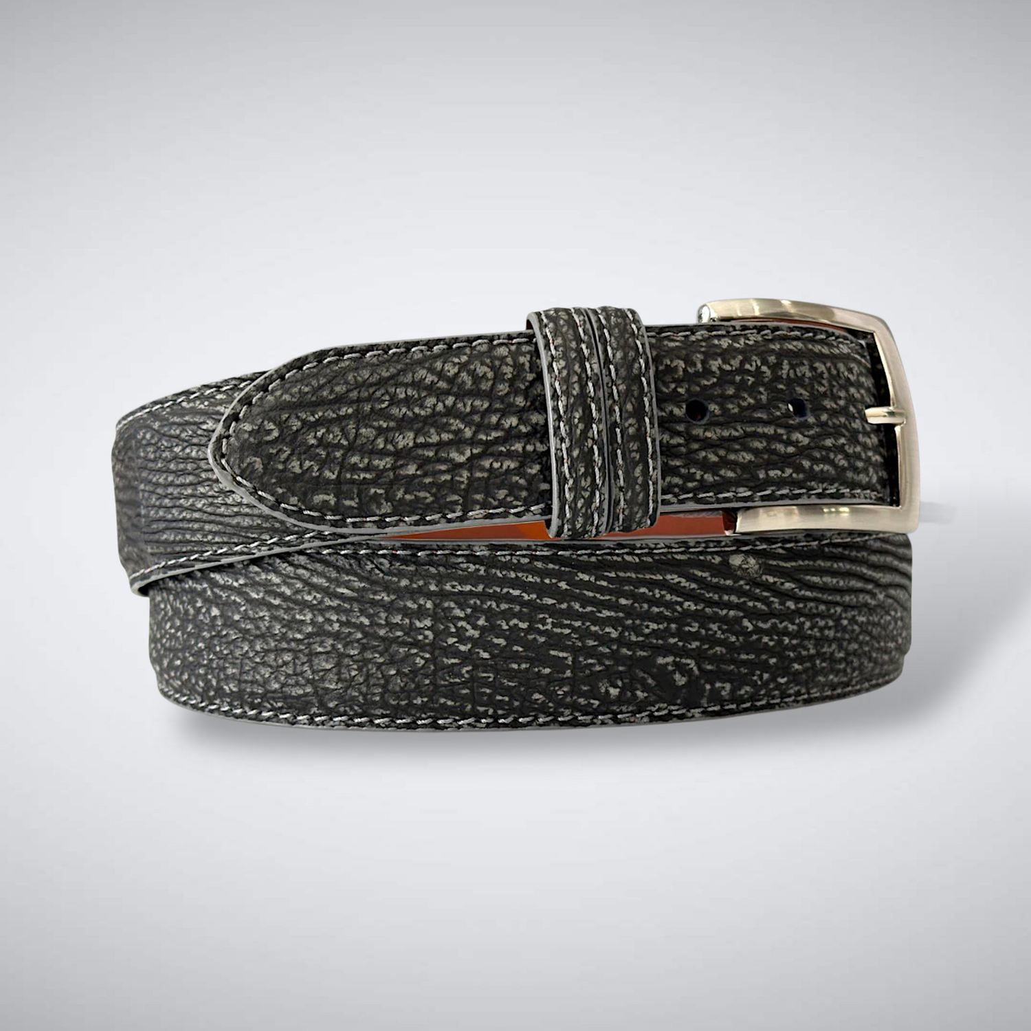 Shark Suede Belt: Grey