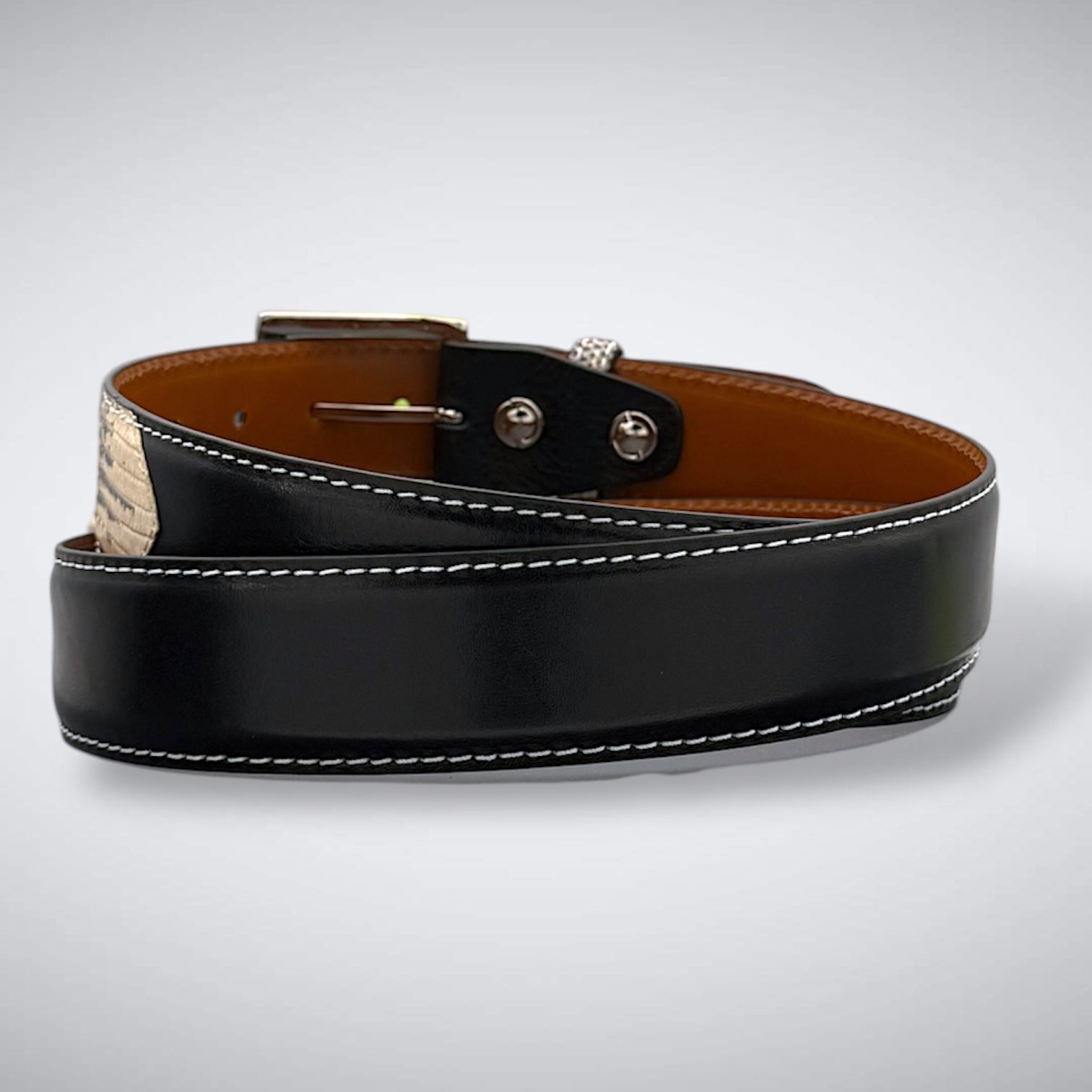 Ready To Ship Lizard Billet Belt: Cairo