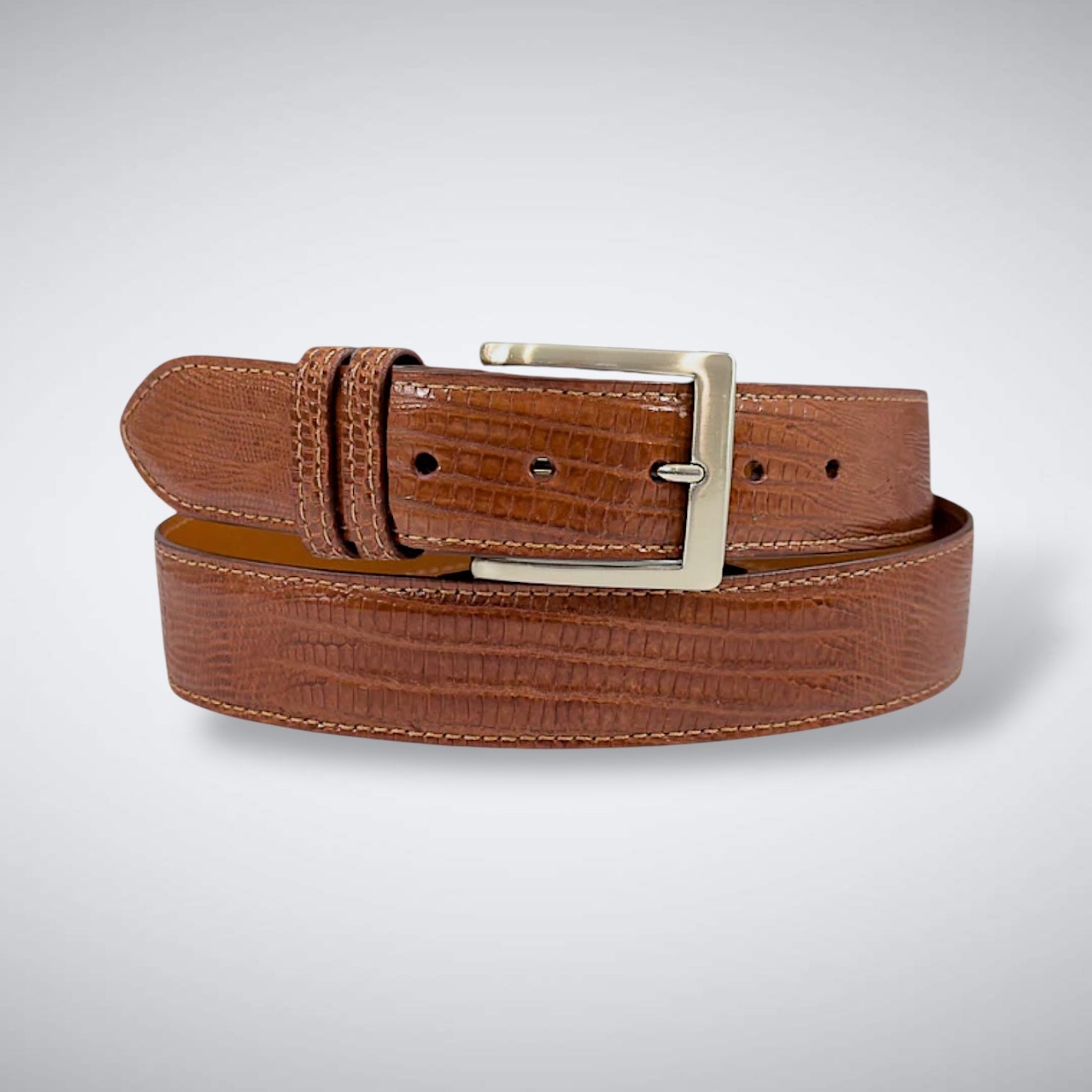 Lizard Belt: Cognac