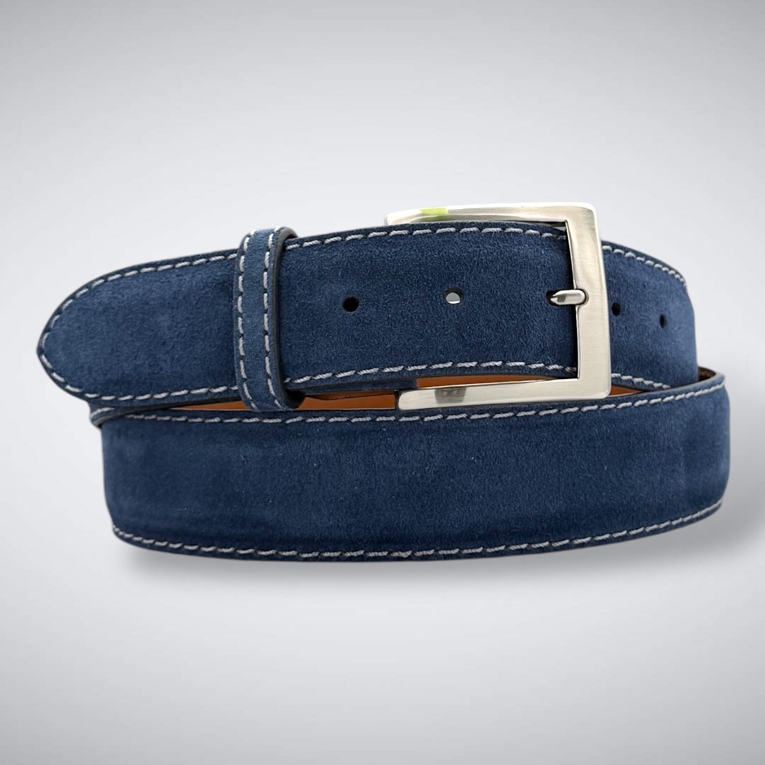 Ready To Ship Italian Calf Suede Belt: Eisenhower G.C. (1.5 Width)
