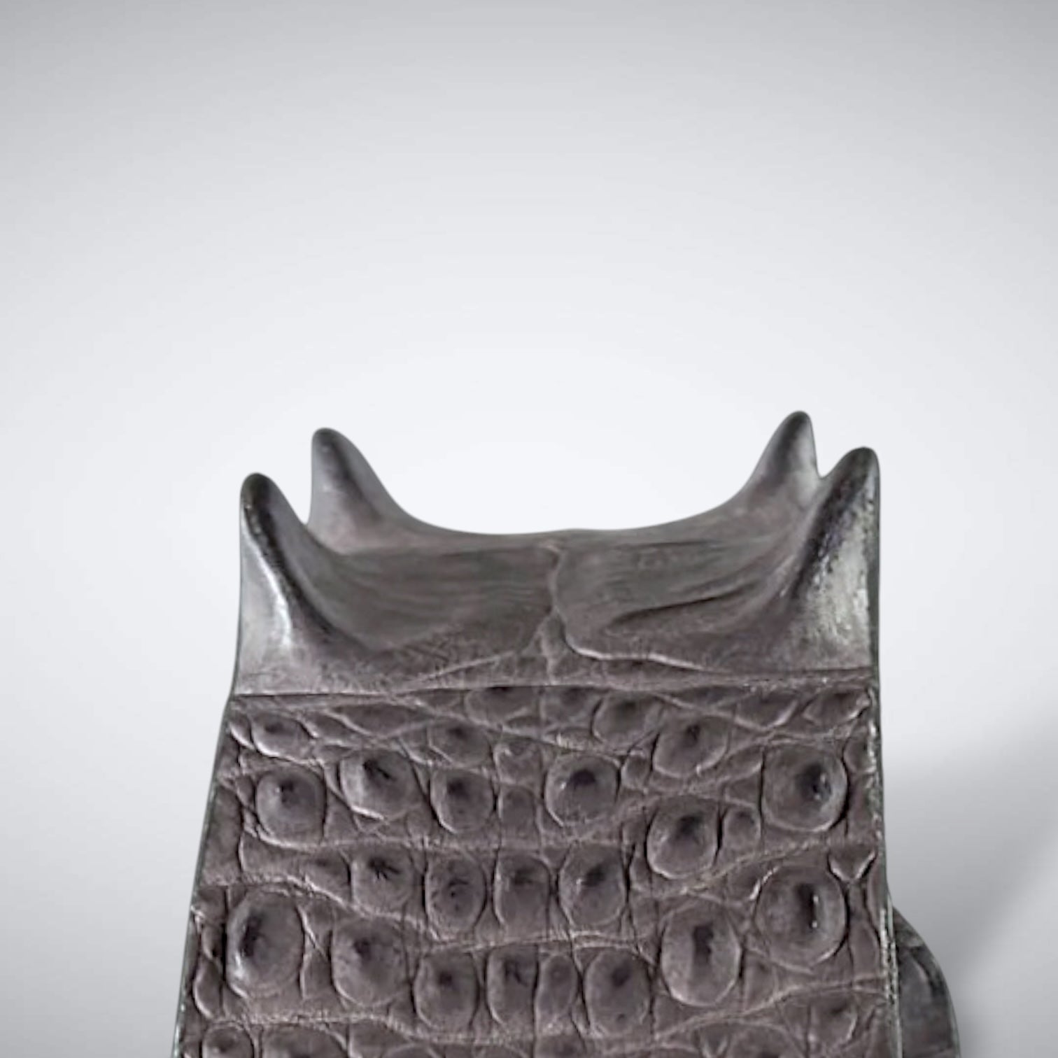 Saltwater Crocodile Belt: Grey