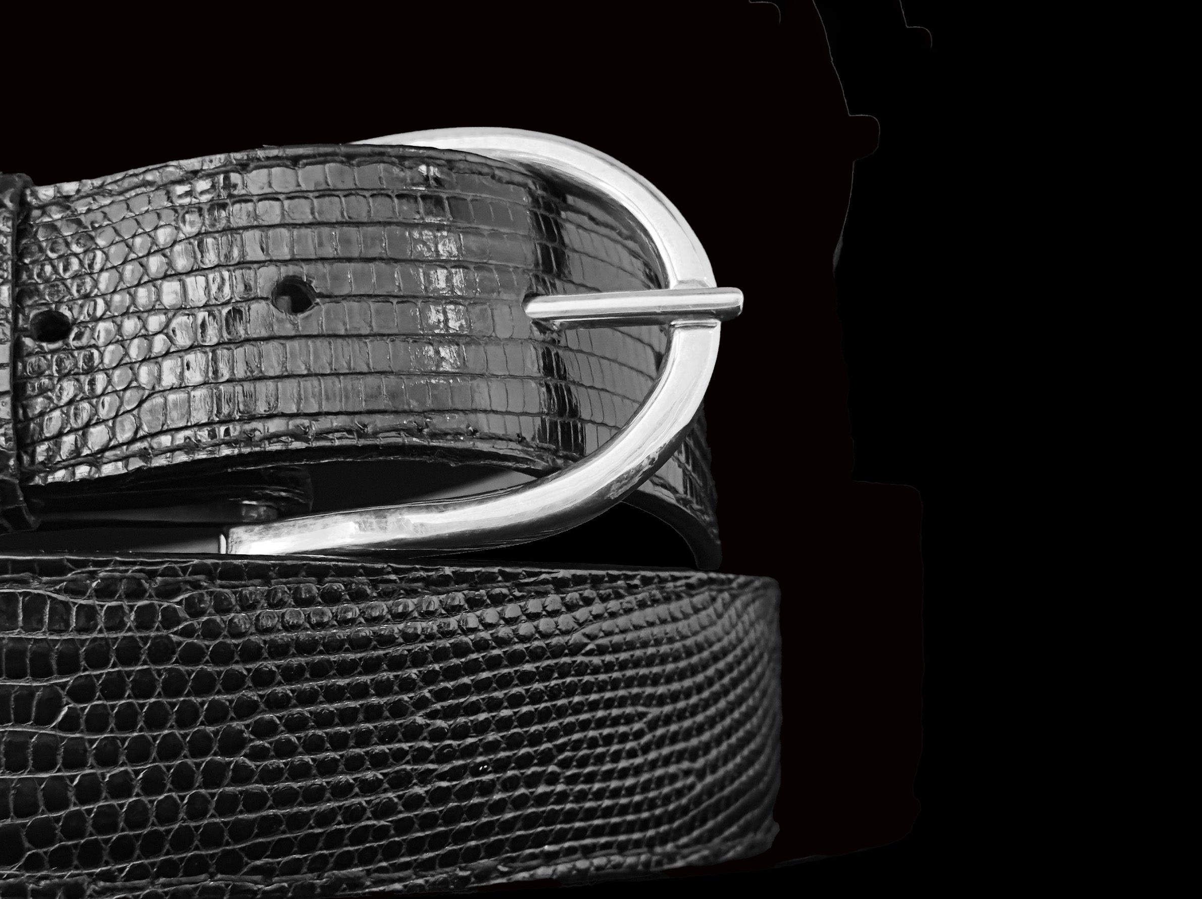 Sterling Silver Buckle: Lucky Horseshoe (fits 1.5" & 1.57" belts)