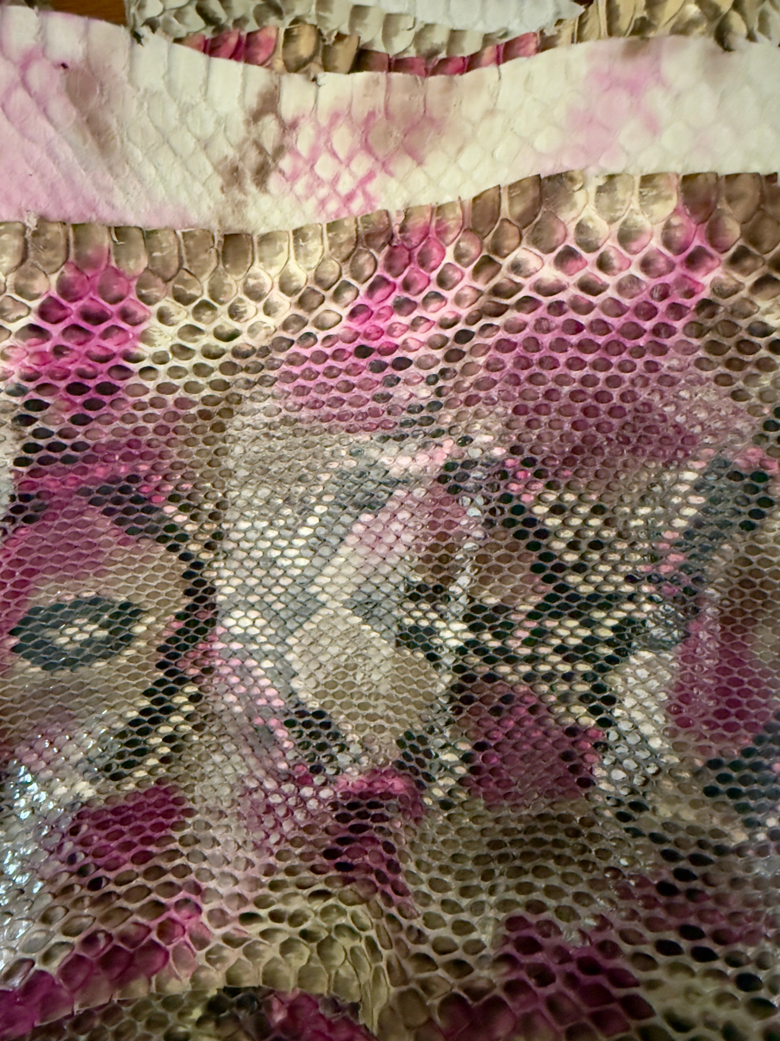 Rosé Mirage – Cut-to-Fit Python Belt Cut A