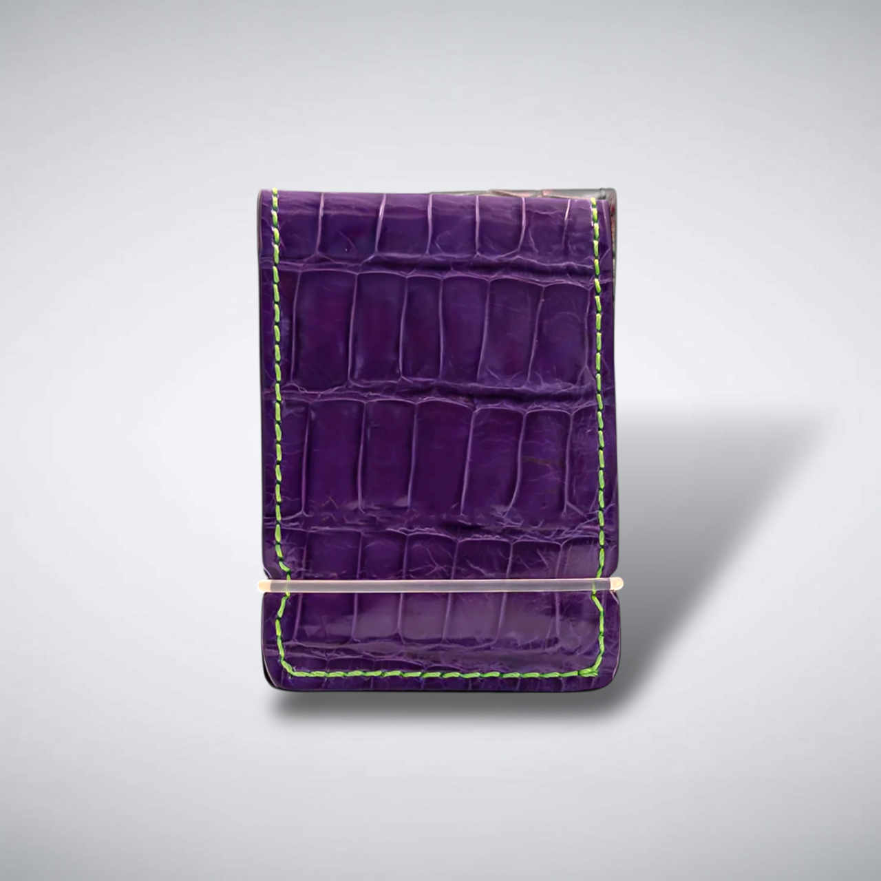 The Joker Cash Cover — Purple Tanzanite Glazed Alligator