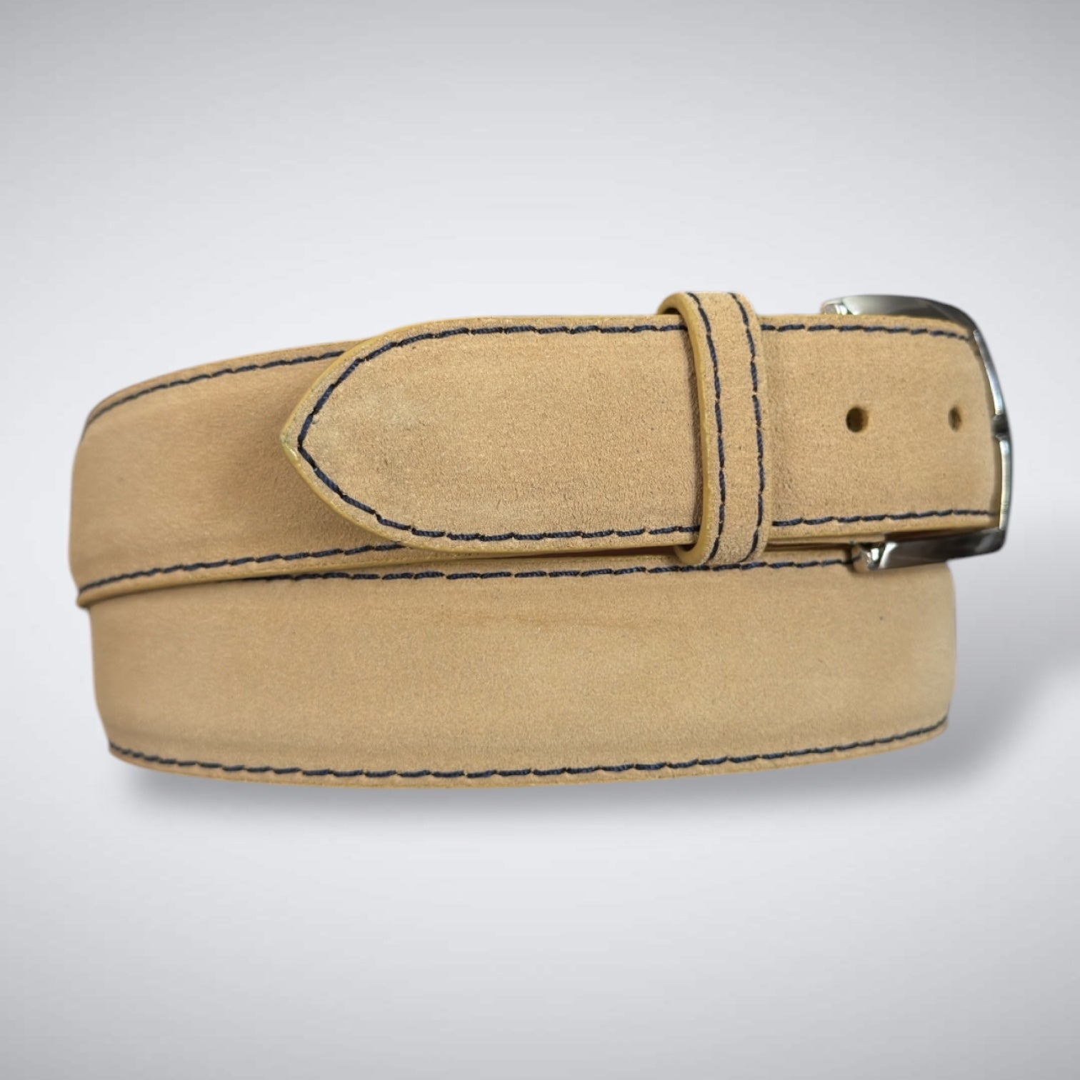 Ready To Ship Italian Calf Suede Belt: Legends Club (1.5 Width)