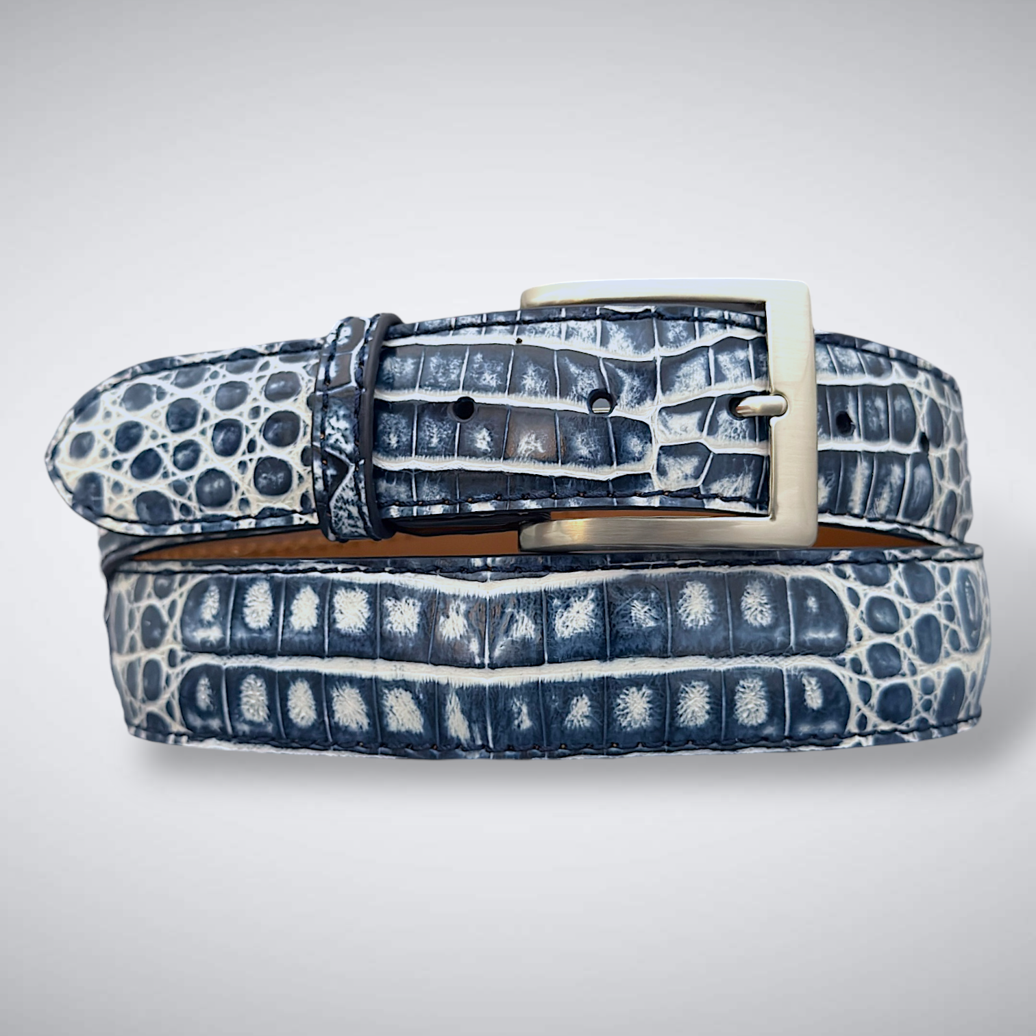 Argentine Crocodile Belt – Mariner Frost