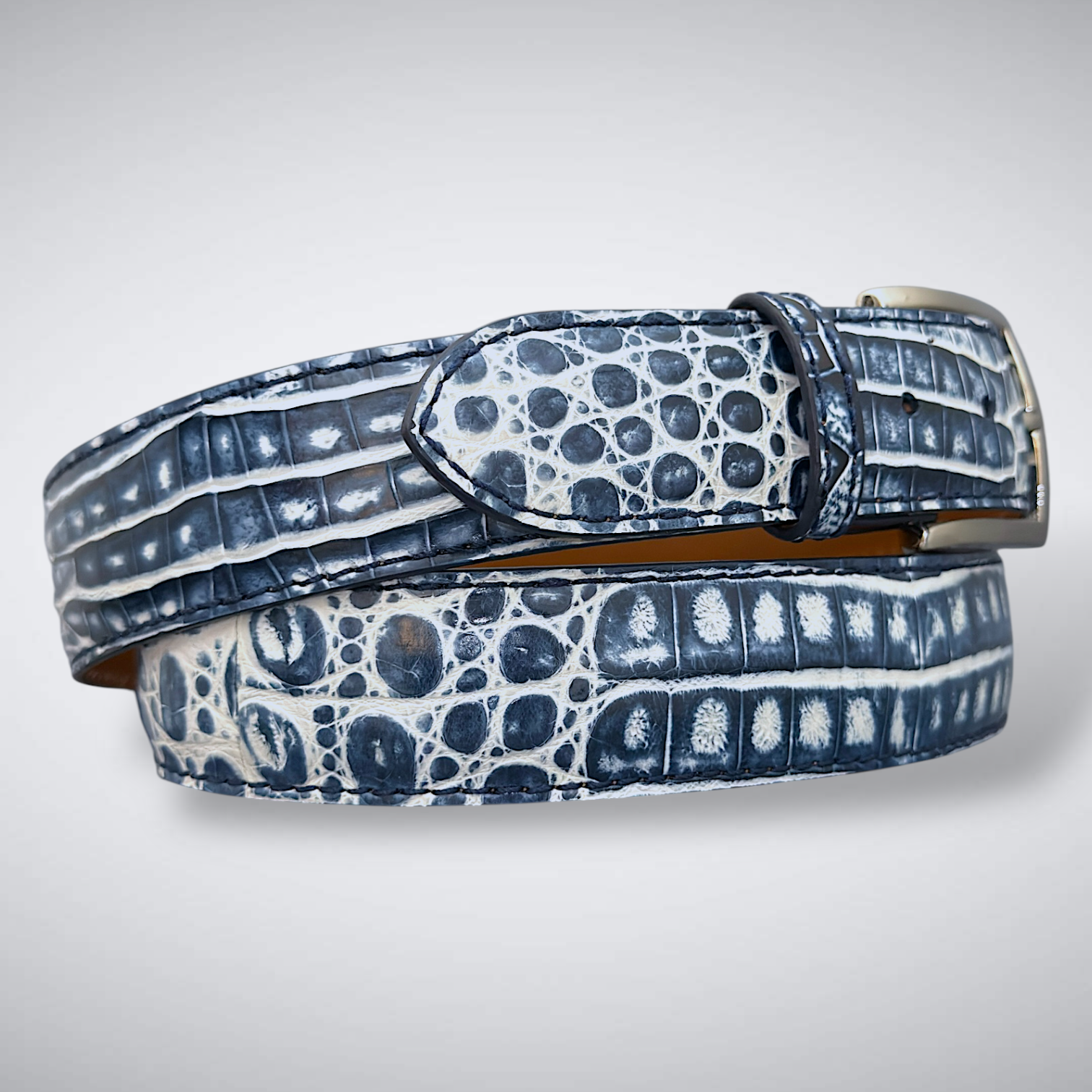 Argentine Crocodile Belt – Mariner Frost