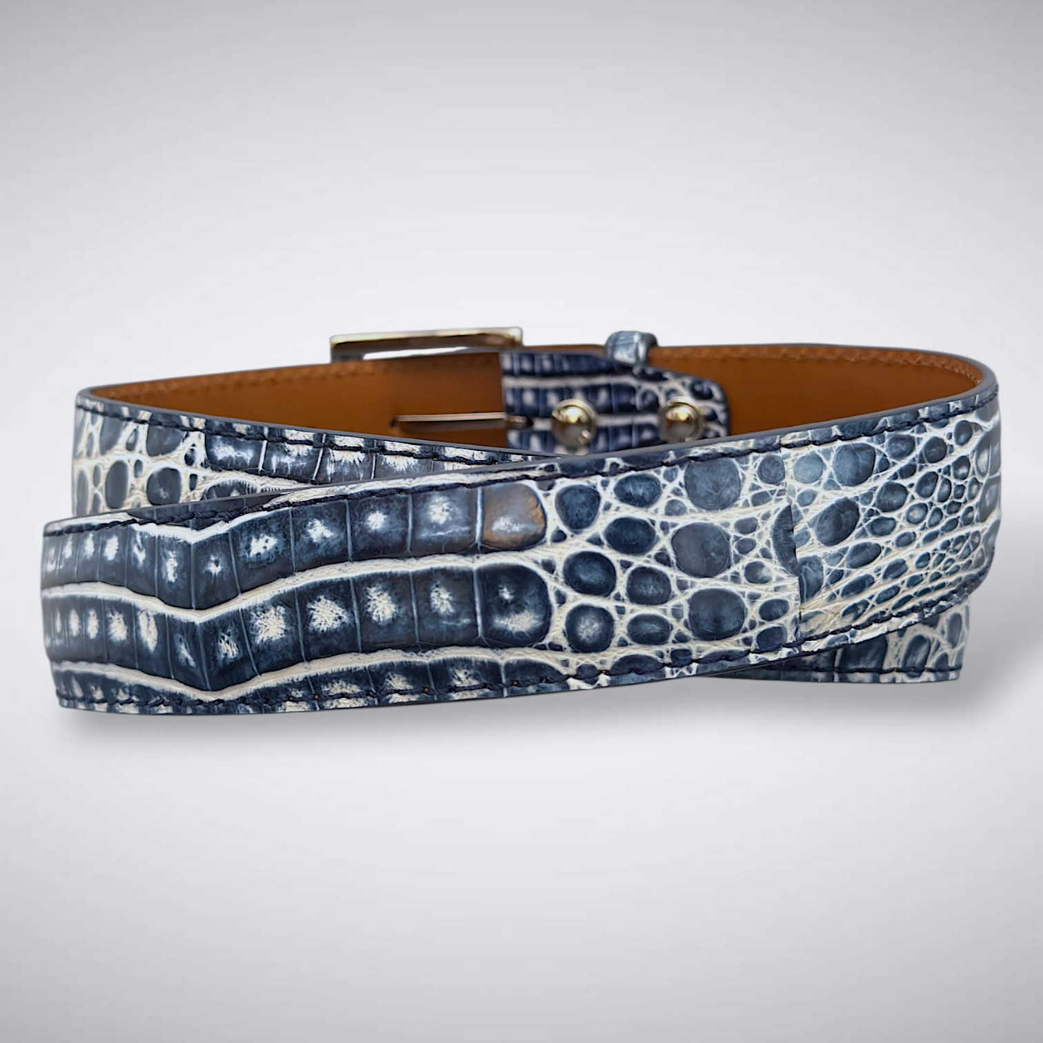 Argentine Crocodile Belt – Mariner Frost