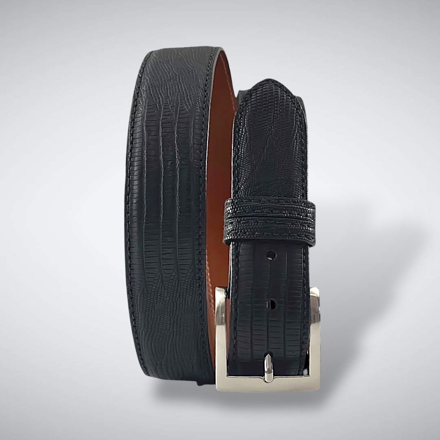 Lizard Belt: Matte Black