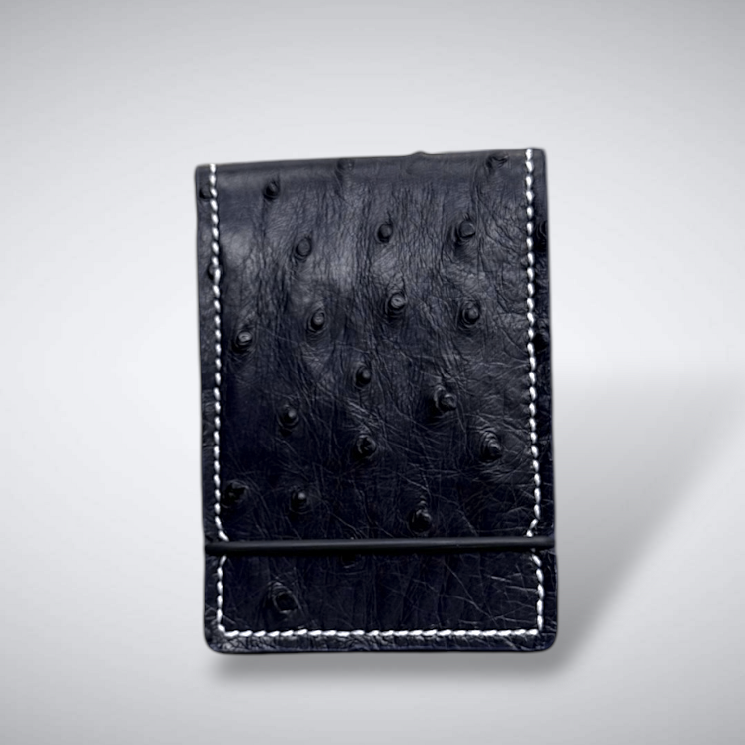 The Watson Cash Cover — Super Dark Navy Ostrich Quill