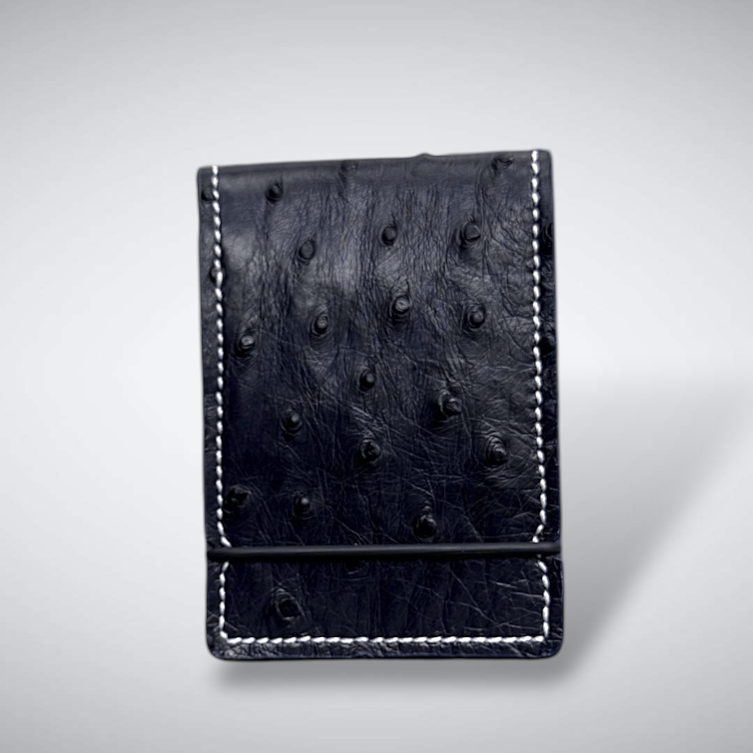 The Watson Cash Cover — Super Dark Navy Ostrich Quill