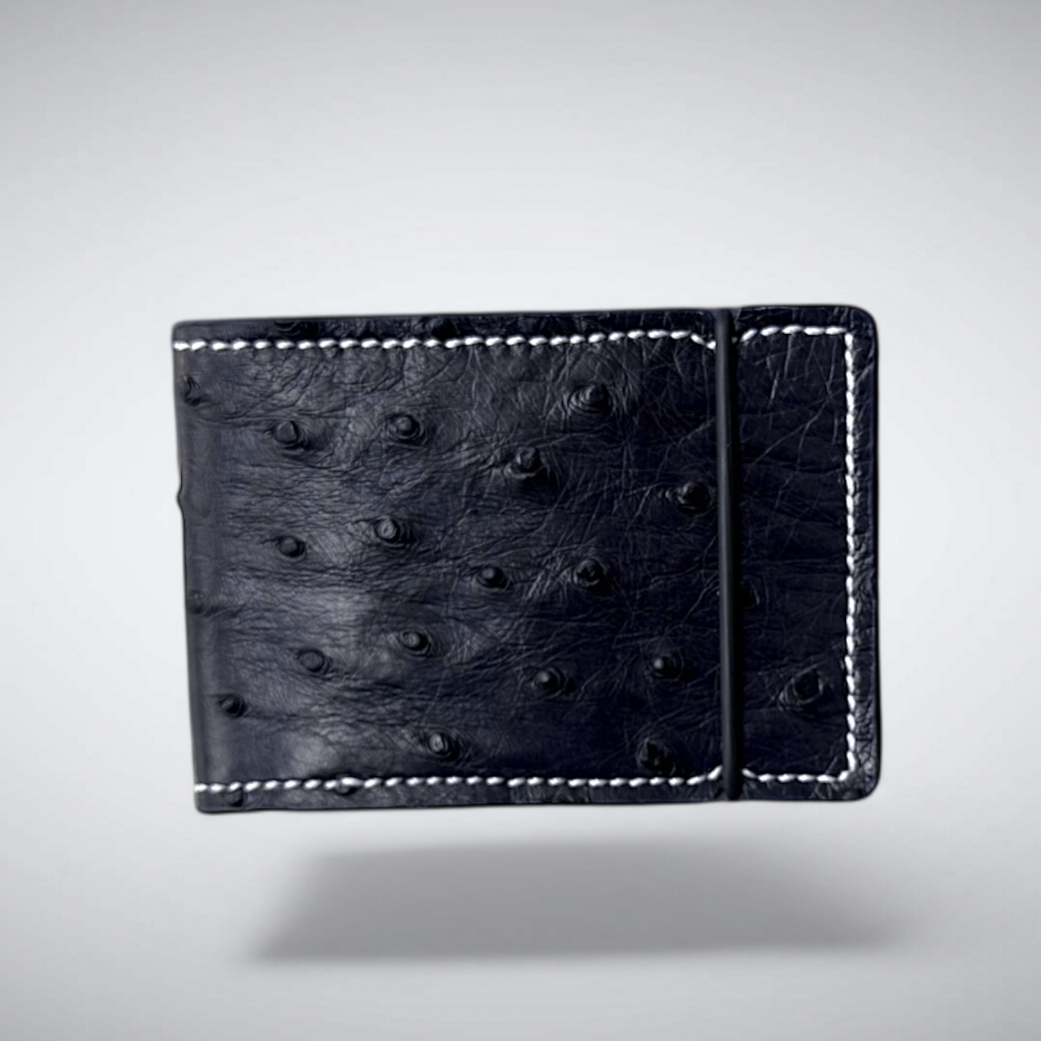 The Watson Cash Cover — Super Dark Navy Ostrich Quill