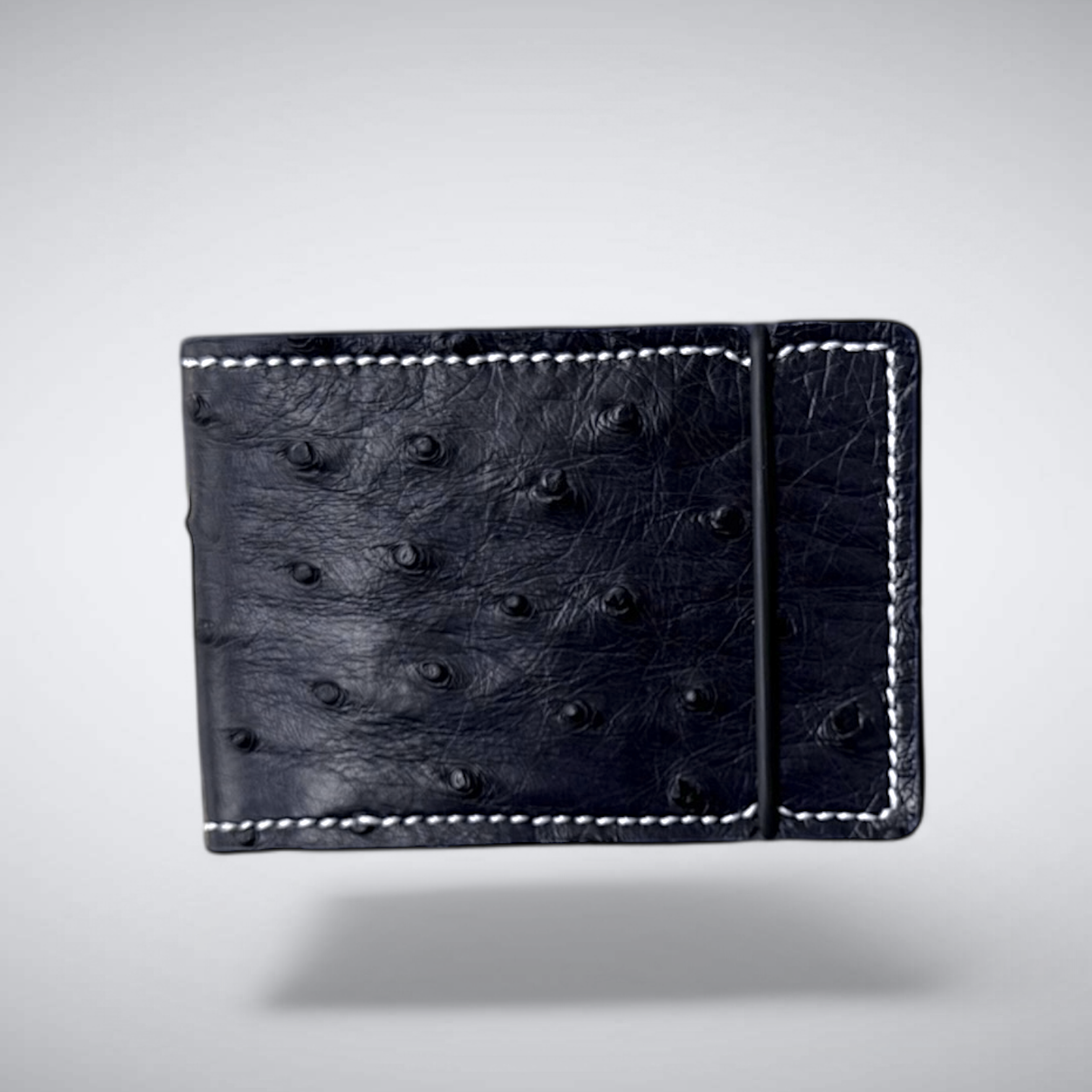 The Watson Cash Cover — Super Dark Navy Ostrich Quill