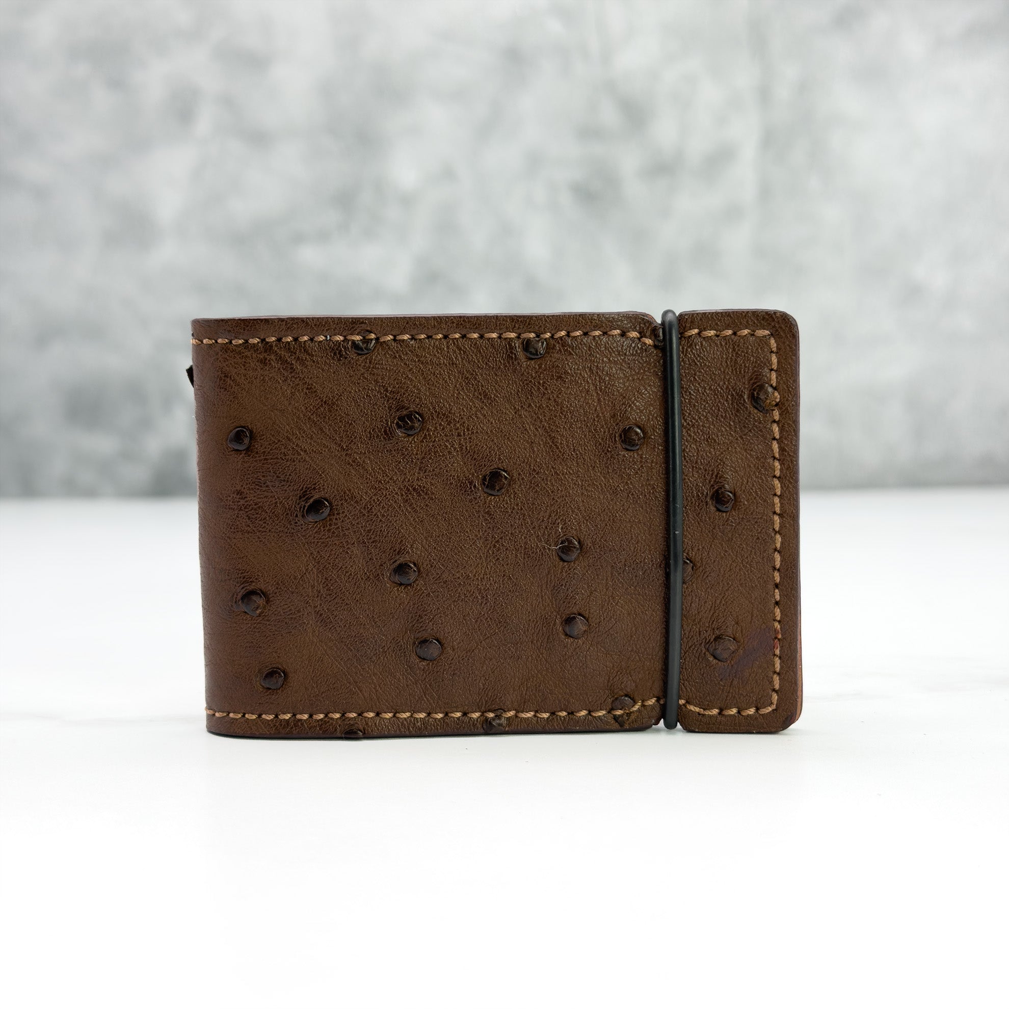 The Nelson Cash Cover — Brown Ostrich Quill