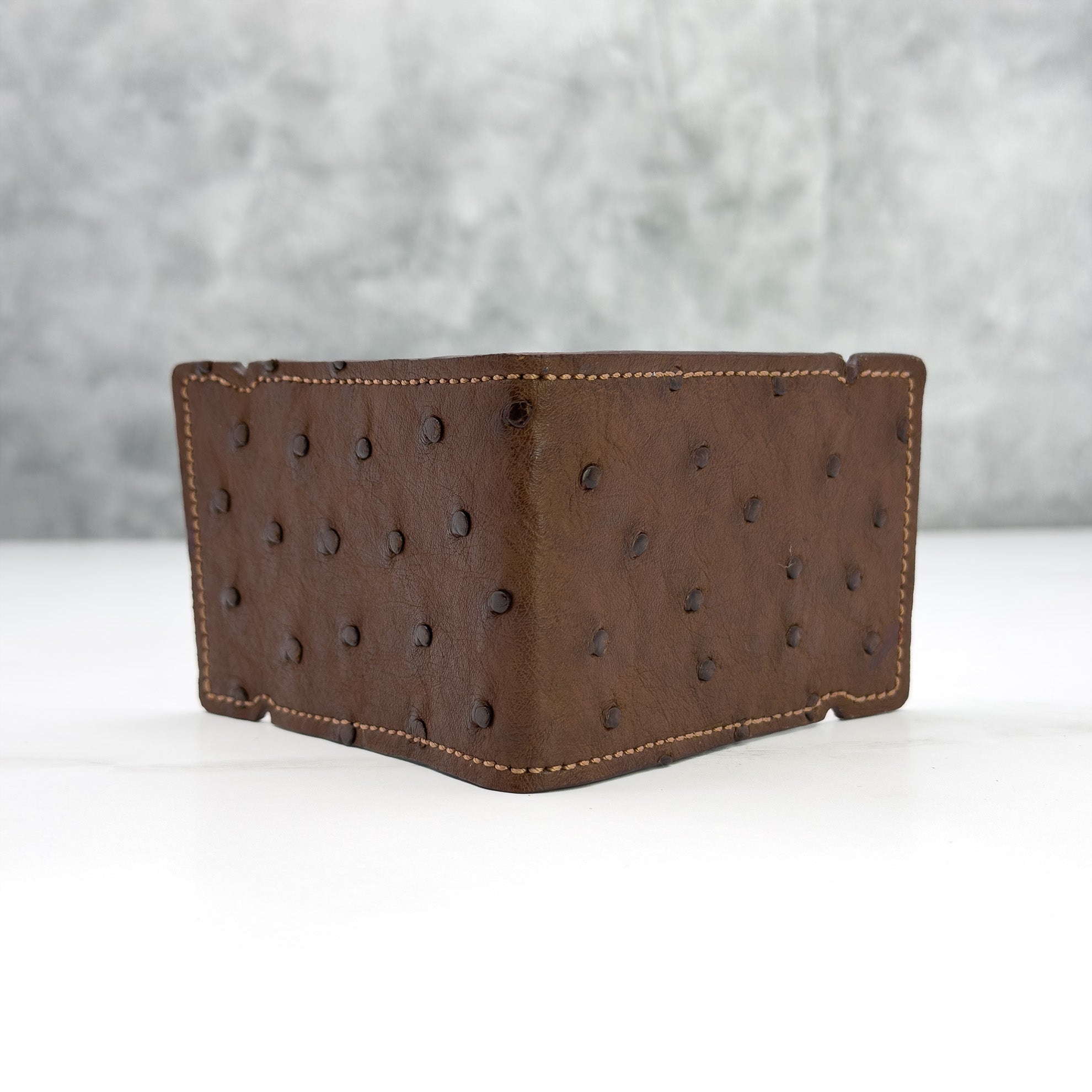 The Nelson Cash Cover — Brown Ostrich Quill