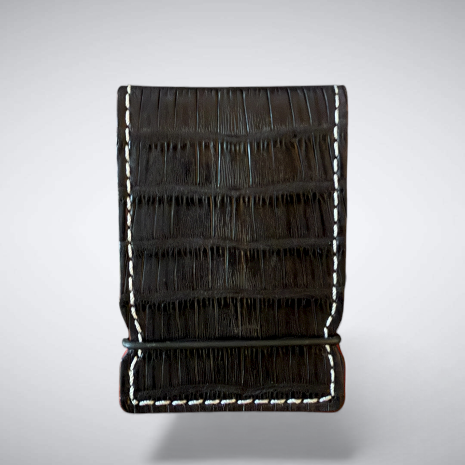 The Molinari Cash Cover — Matte Black Crocodile