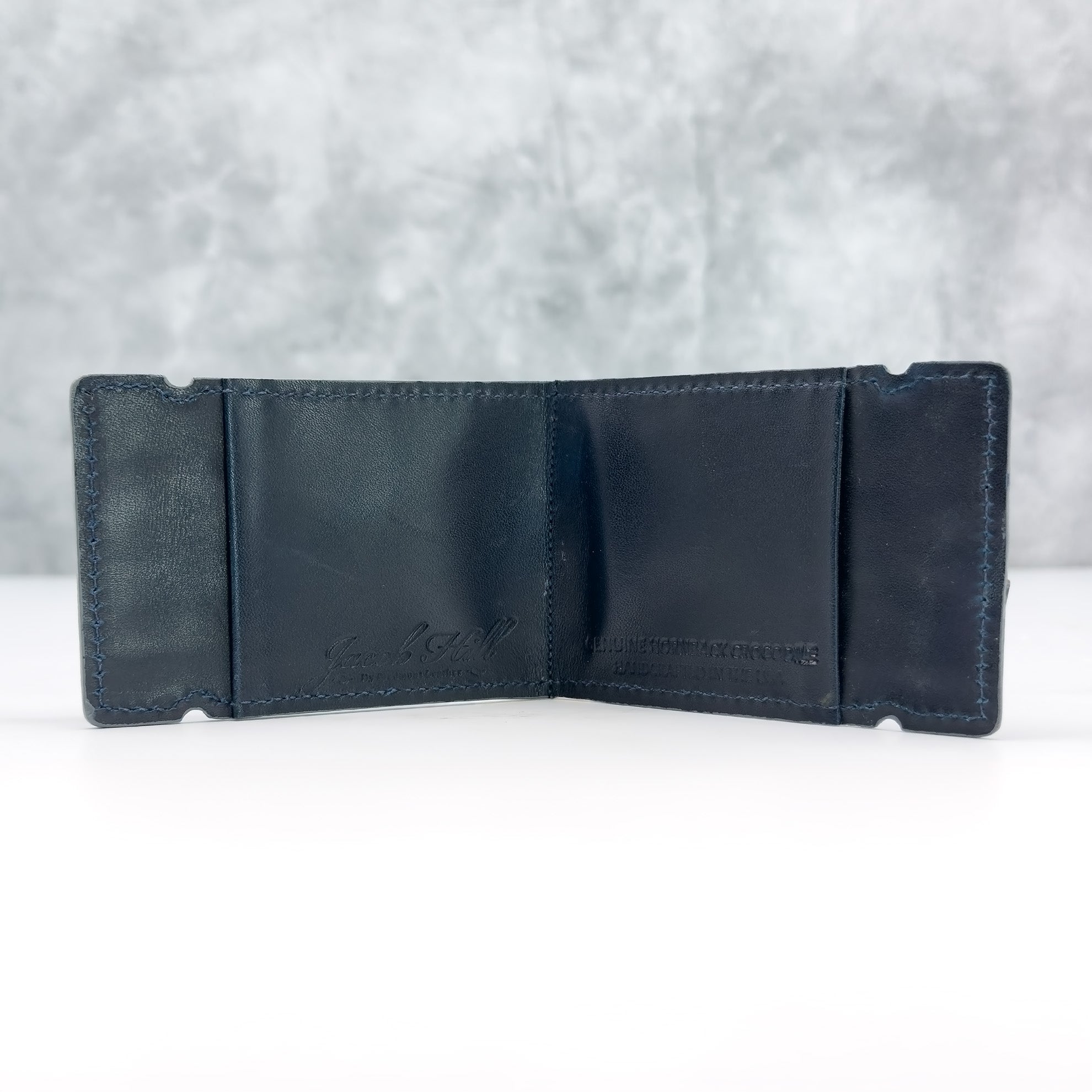 Matte Caiman Horn Back Cash Cover: Shadow Creek