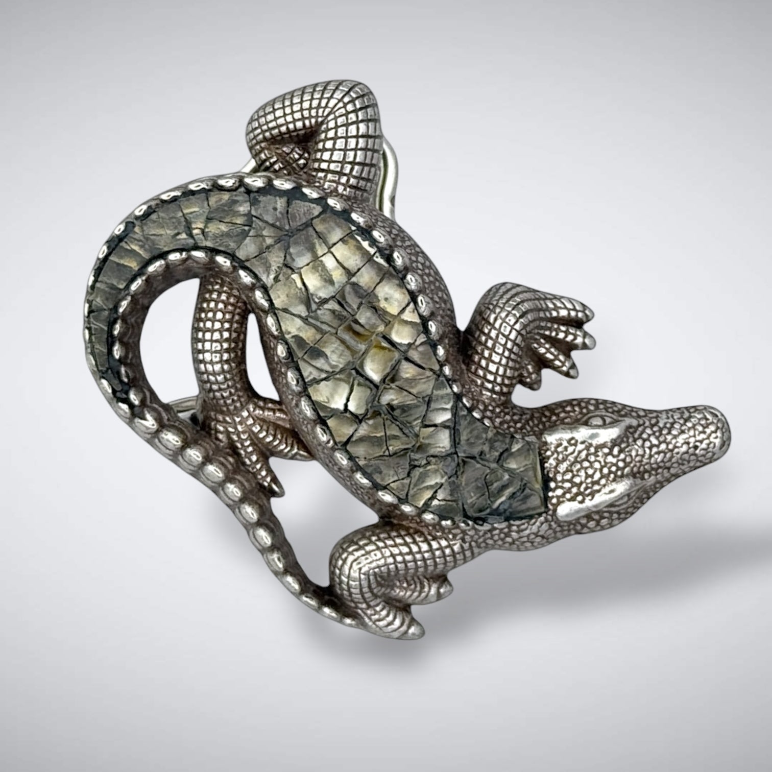 Nightfall Gator (Black MOP) Buckle Fits 38-40mm Belts