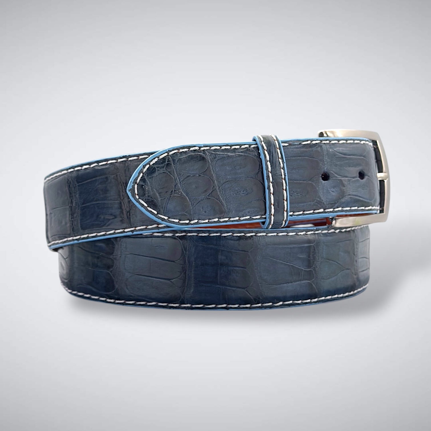 Ready To Ship Caiman Belt: Dreamscape 1.5" width