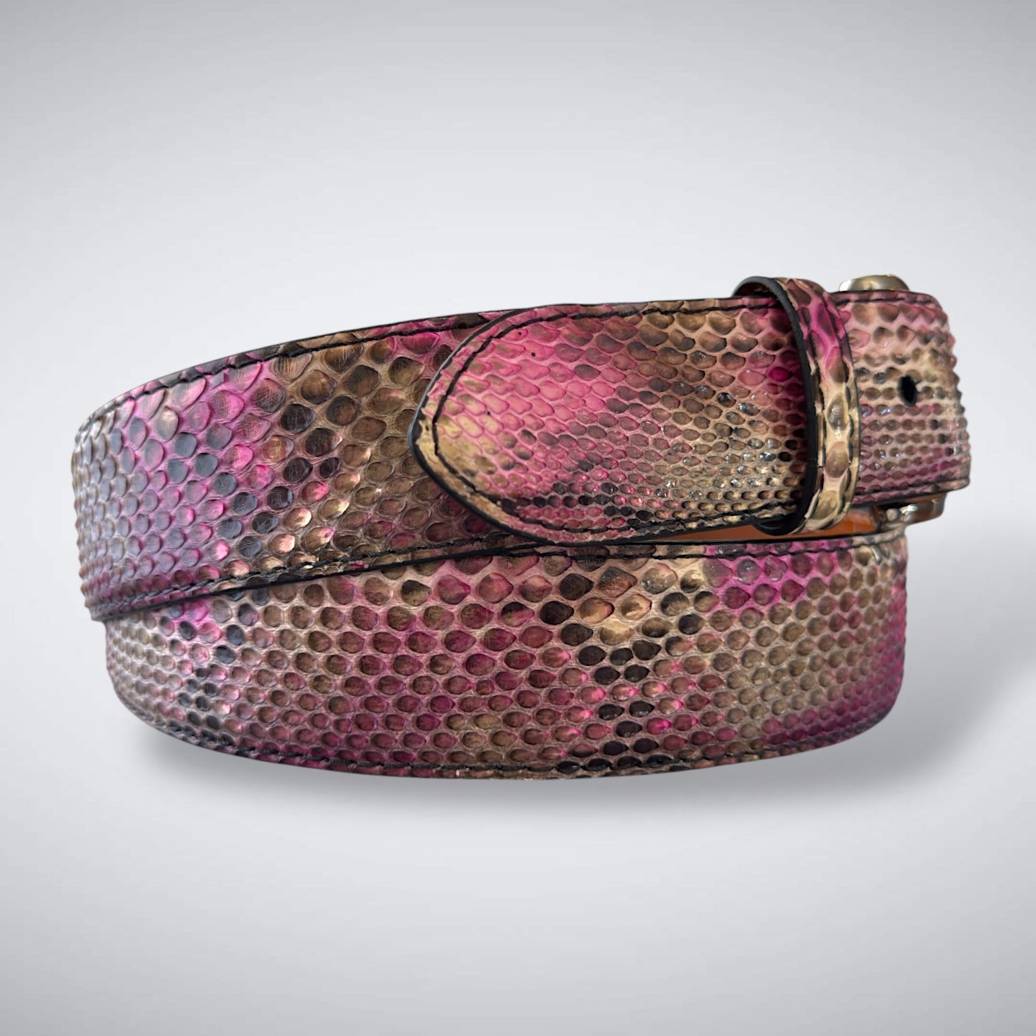 Rosé Mirage – Cut-to-Fit Python Belt Cut A