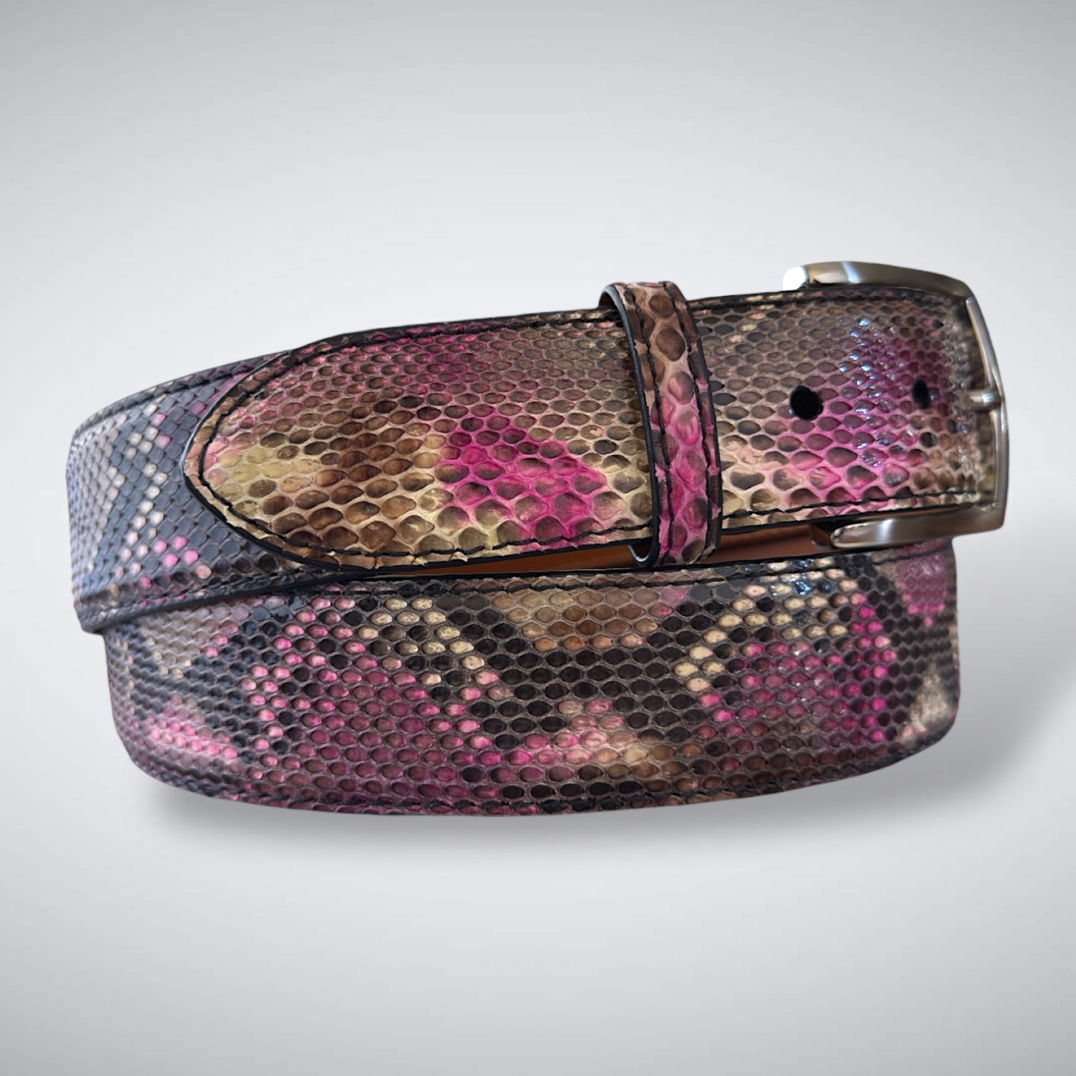 Rosé Mirage – Cut-to-Fit Python Belt Cut C