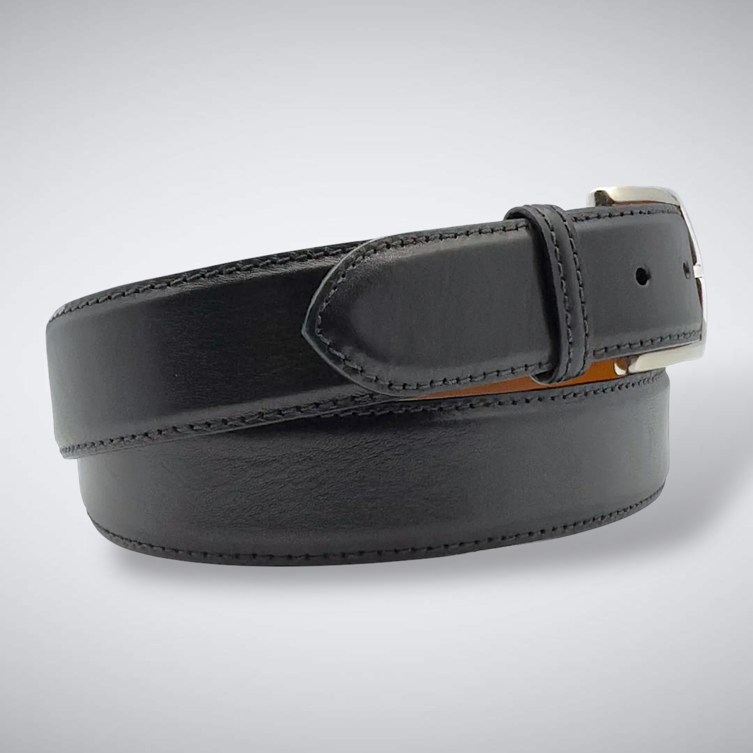 Italian Calf Belt: Black