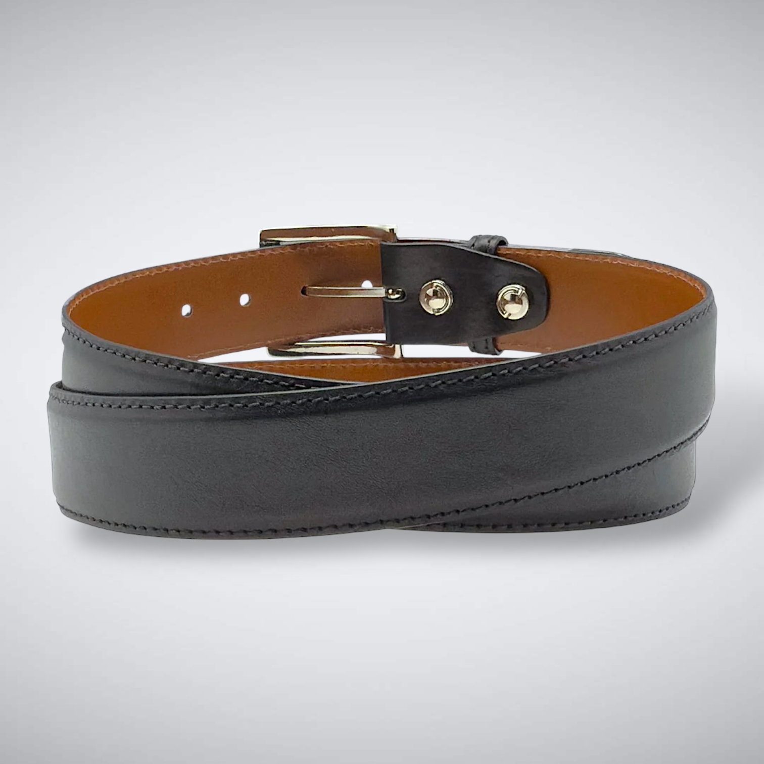 Italian Calf Belt: Black