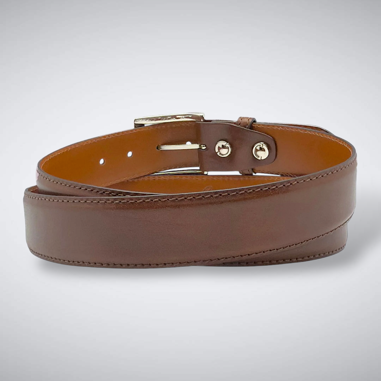 Italian Calf Belt: Chestnut