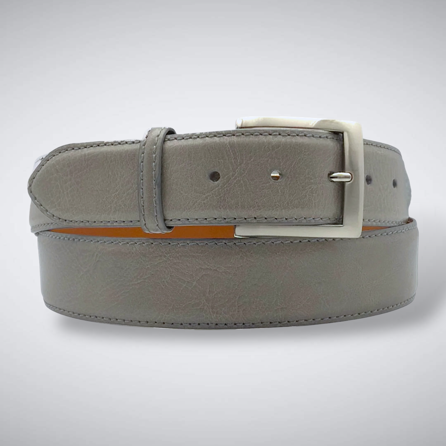 Italian Calf Belt: Grey