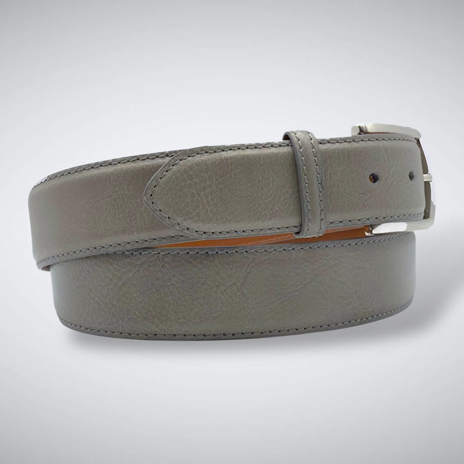 Italian Calf Belt: Grey
