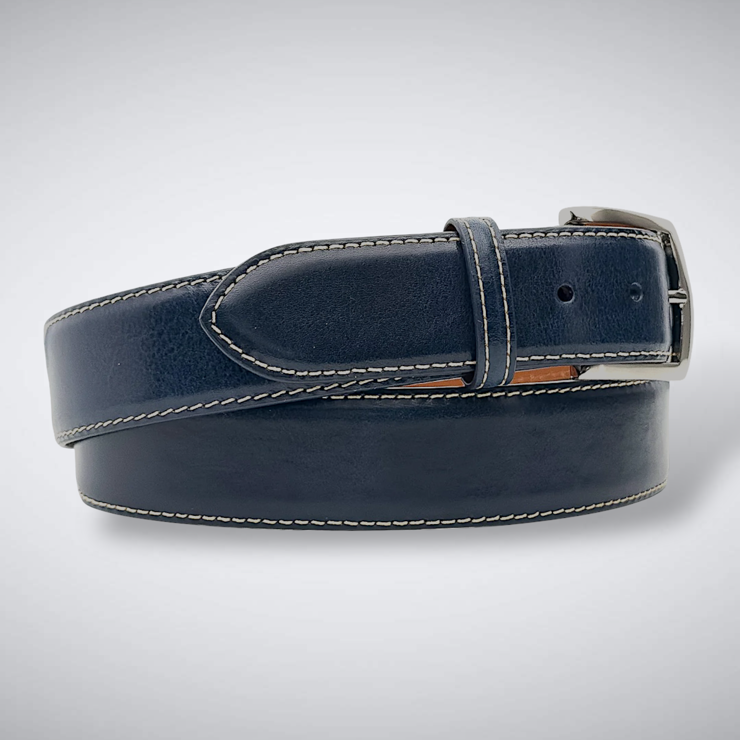 Italian Calf Belt: Navy
