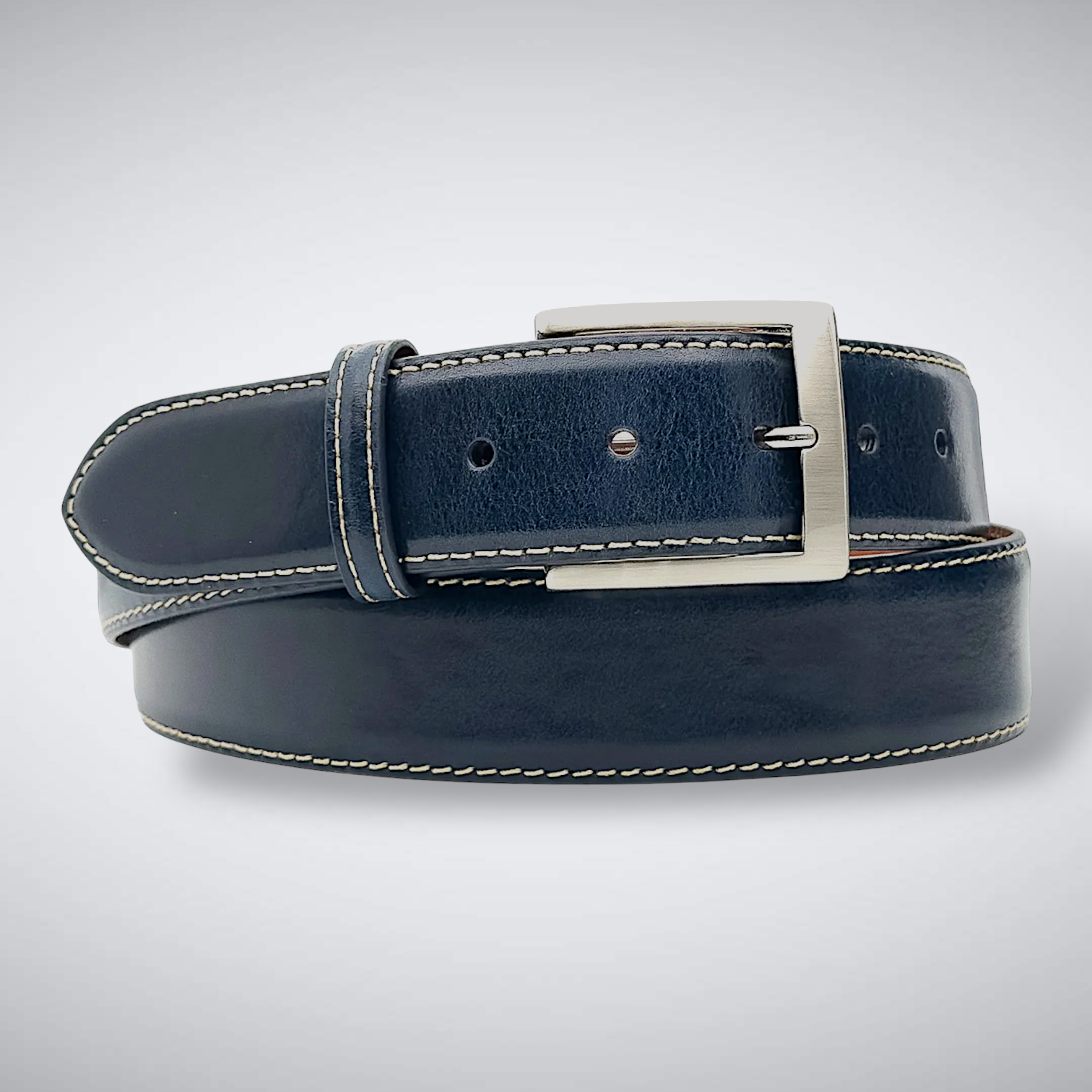Italian Calf Belt: Navy