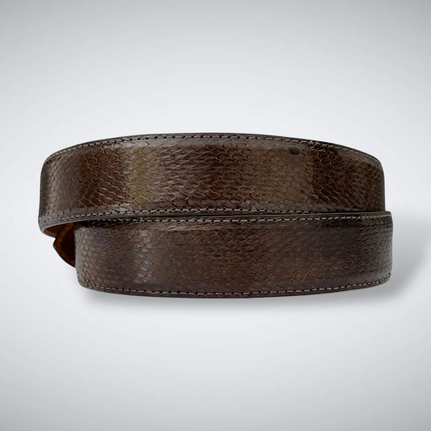 Spitting Cobra Front Cut Belt: Brown