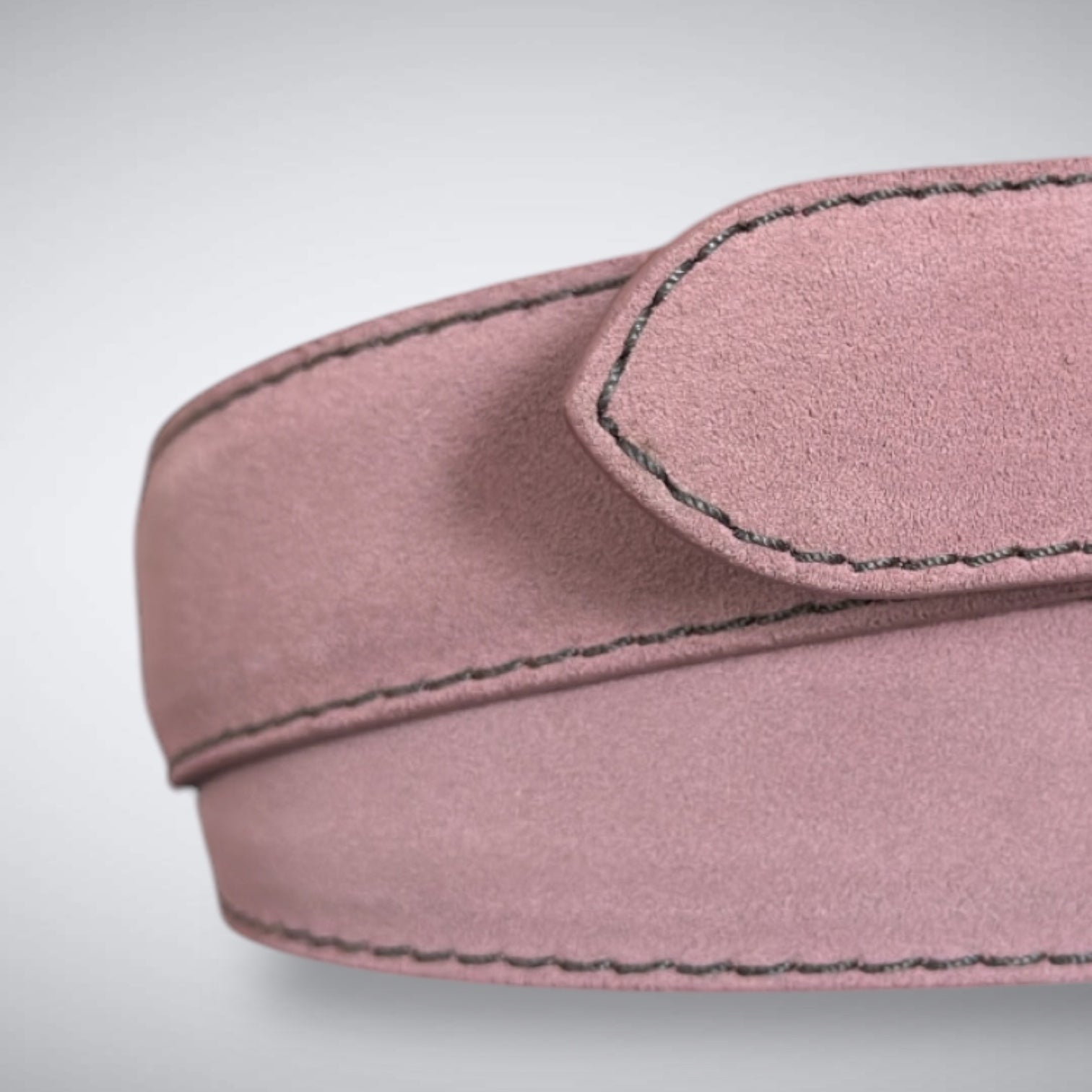 Ready To Ship Italian Calf Suede Belt: Stoneberry (1.5 Width)