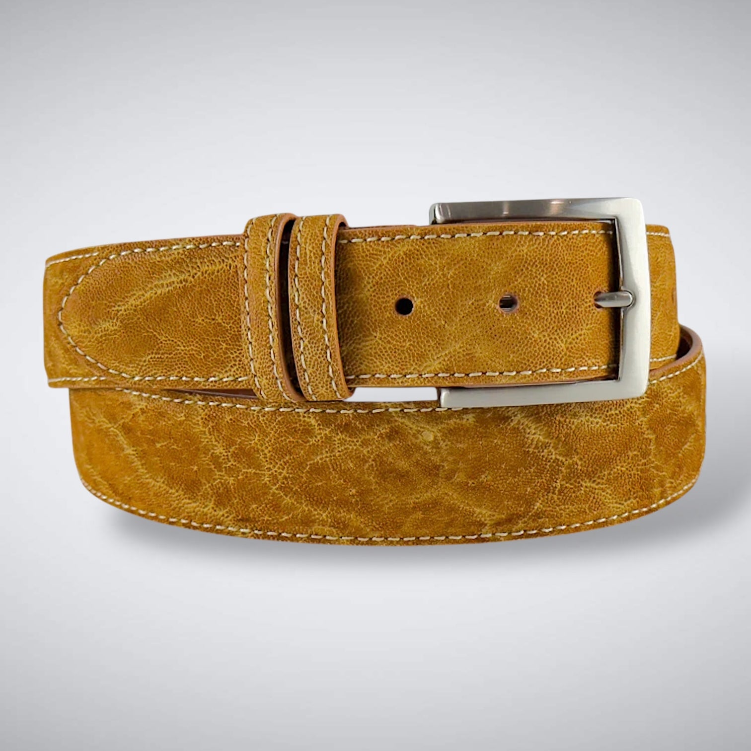 African Elephant Belt: Tan