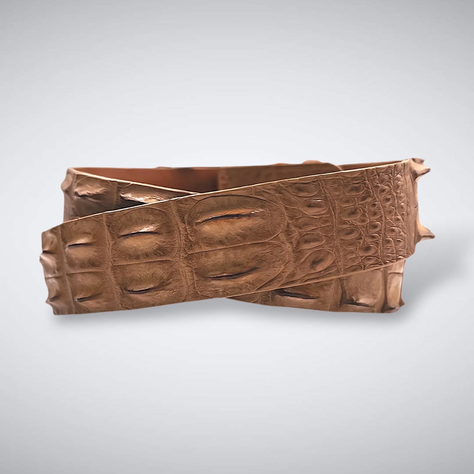 Saltwater Crocodile Belt: Sand