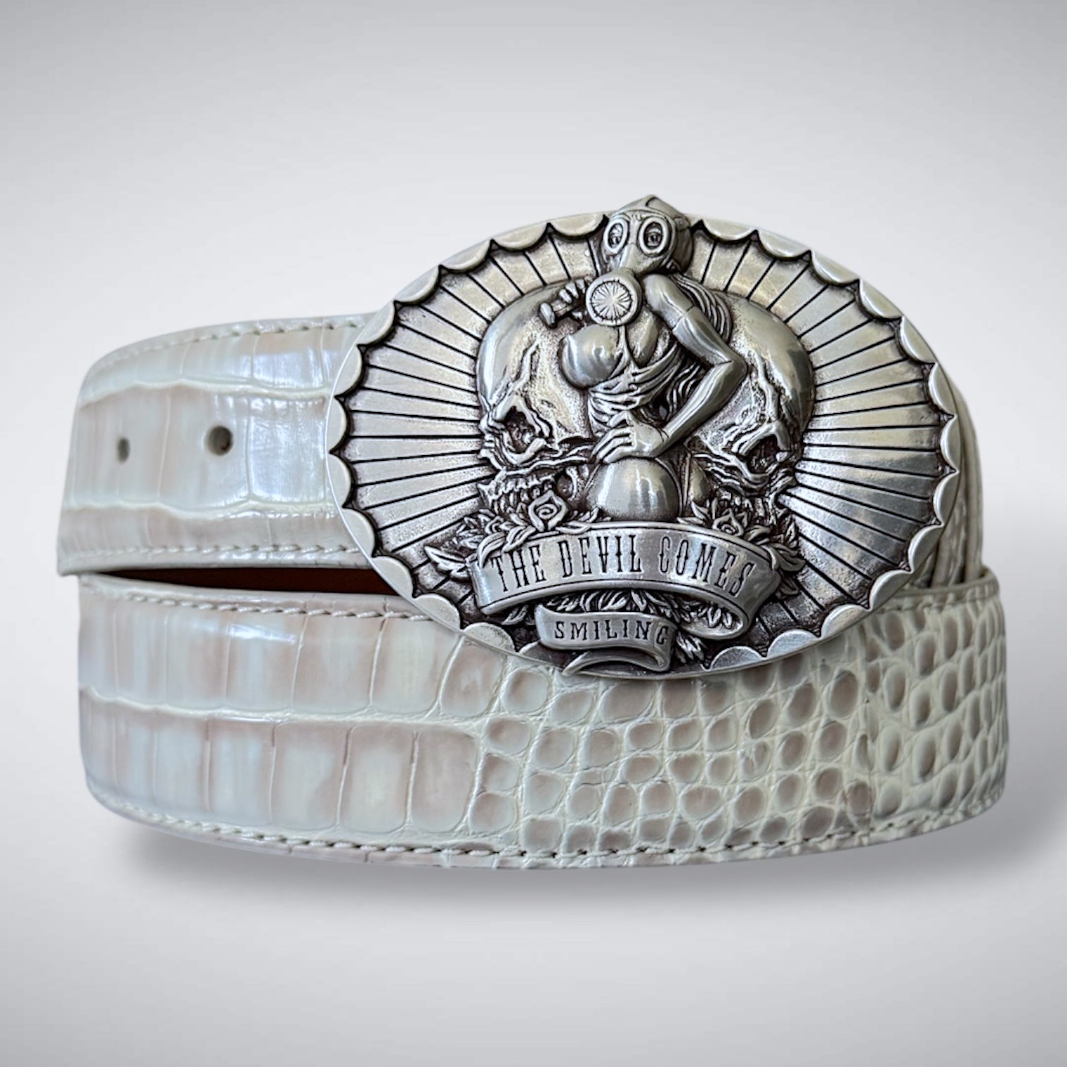 The Devil Comes Smiling Buckle Fits 38-40mm Belts
