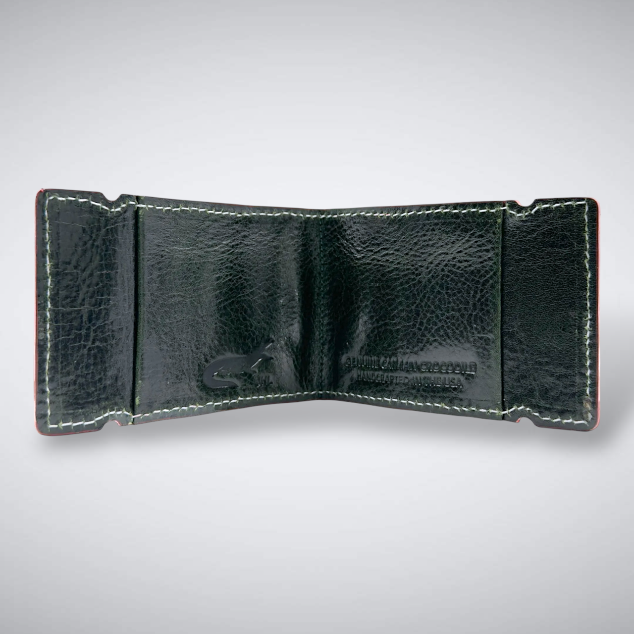 The Grinch Cash Cover — Matte Dark Green Caiman