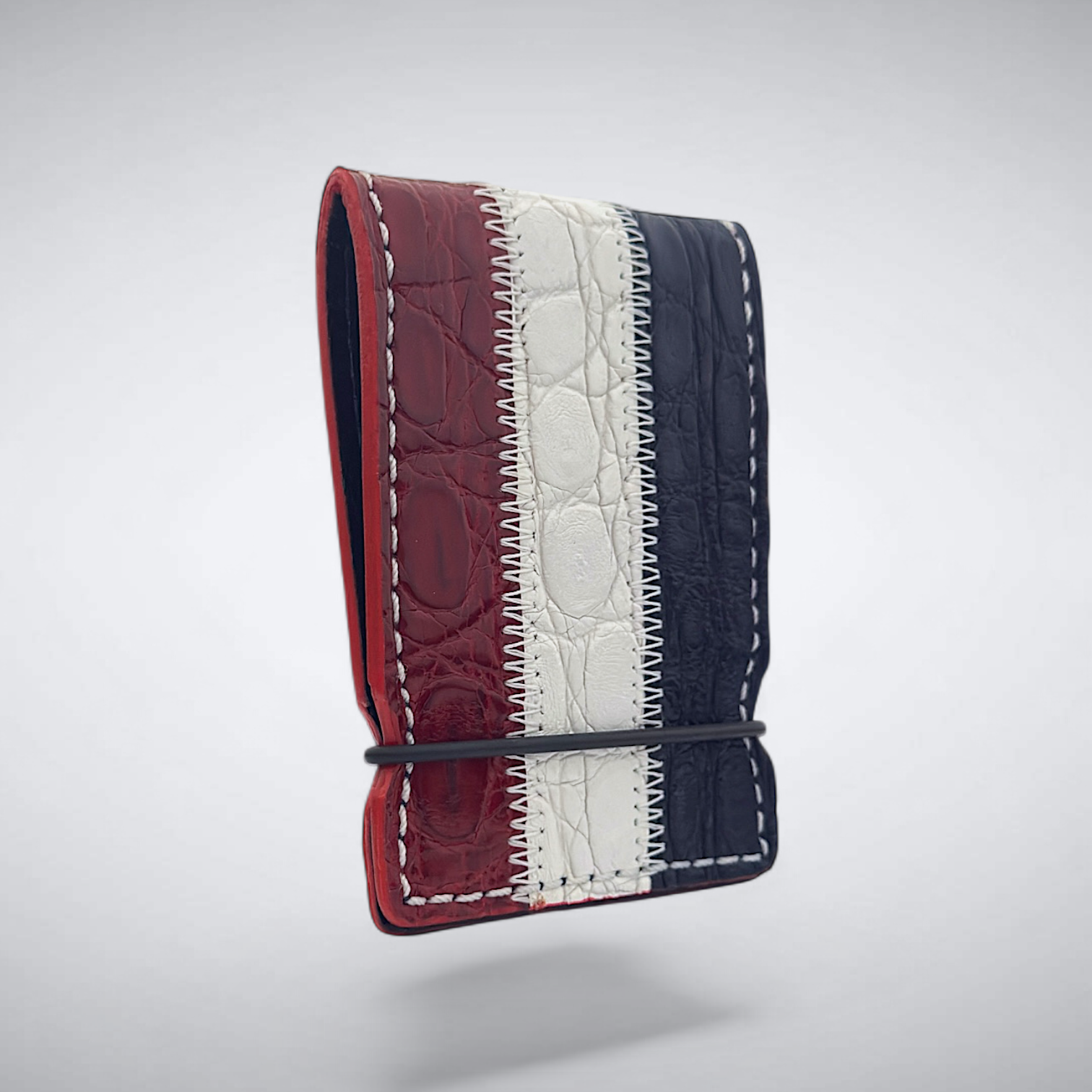 The Liberty Cash Cover — Red, White & Blue Crocodile