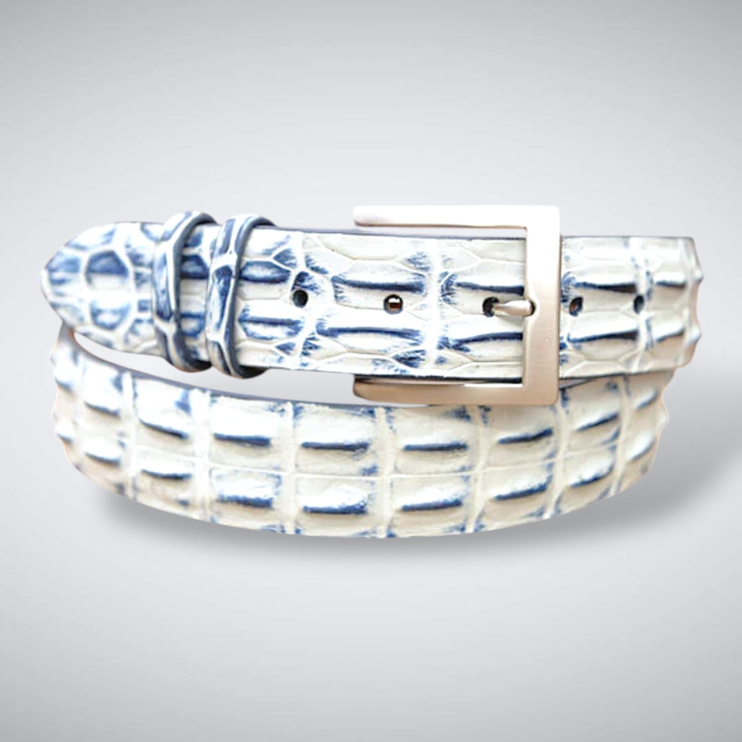Saltwater Crocodile Belt: White Water