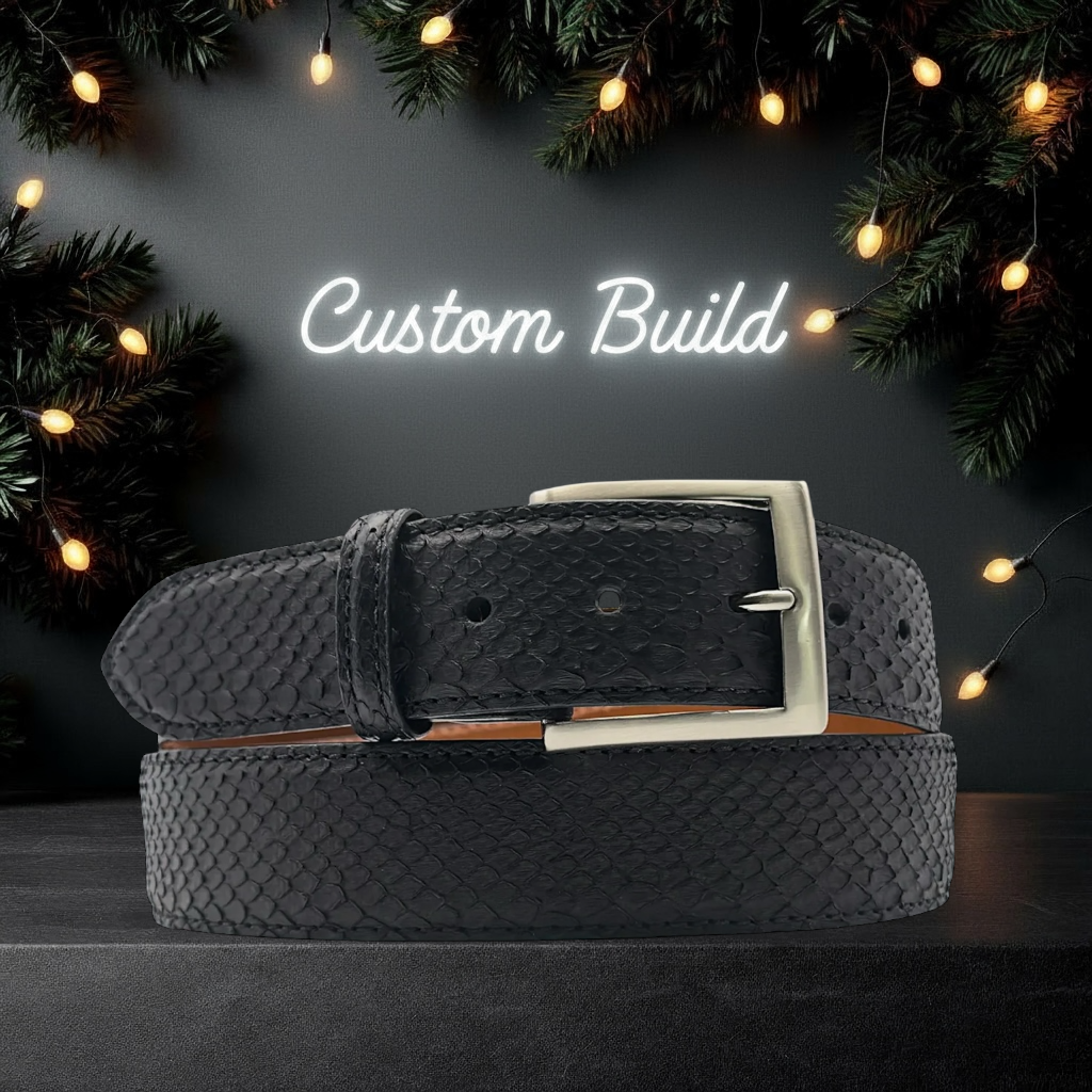 Python Belt: Black – Jacob Hill Leather
