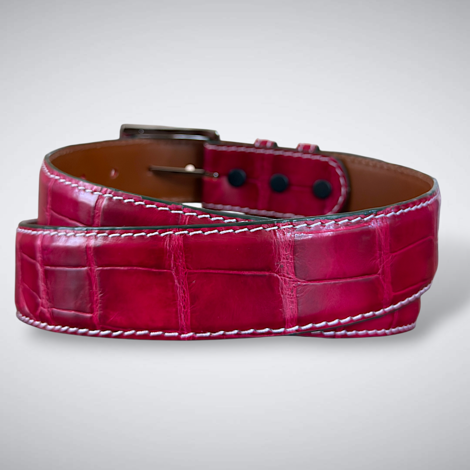 Alligator Belt —Azalea | Matte