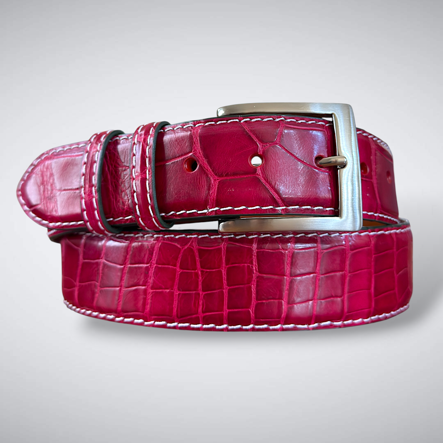 Alligator Belt —Azalea | Matte